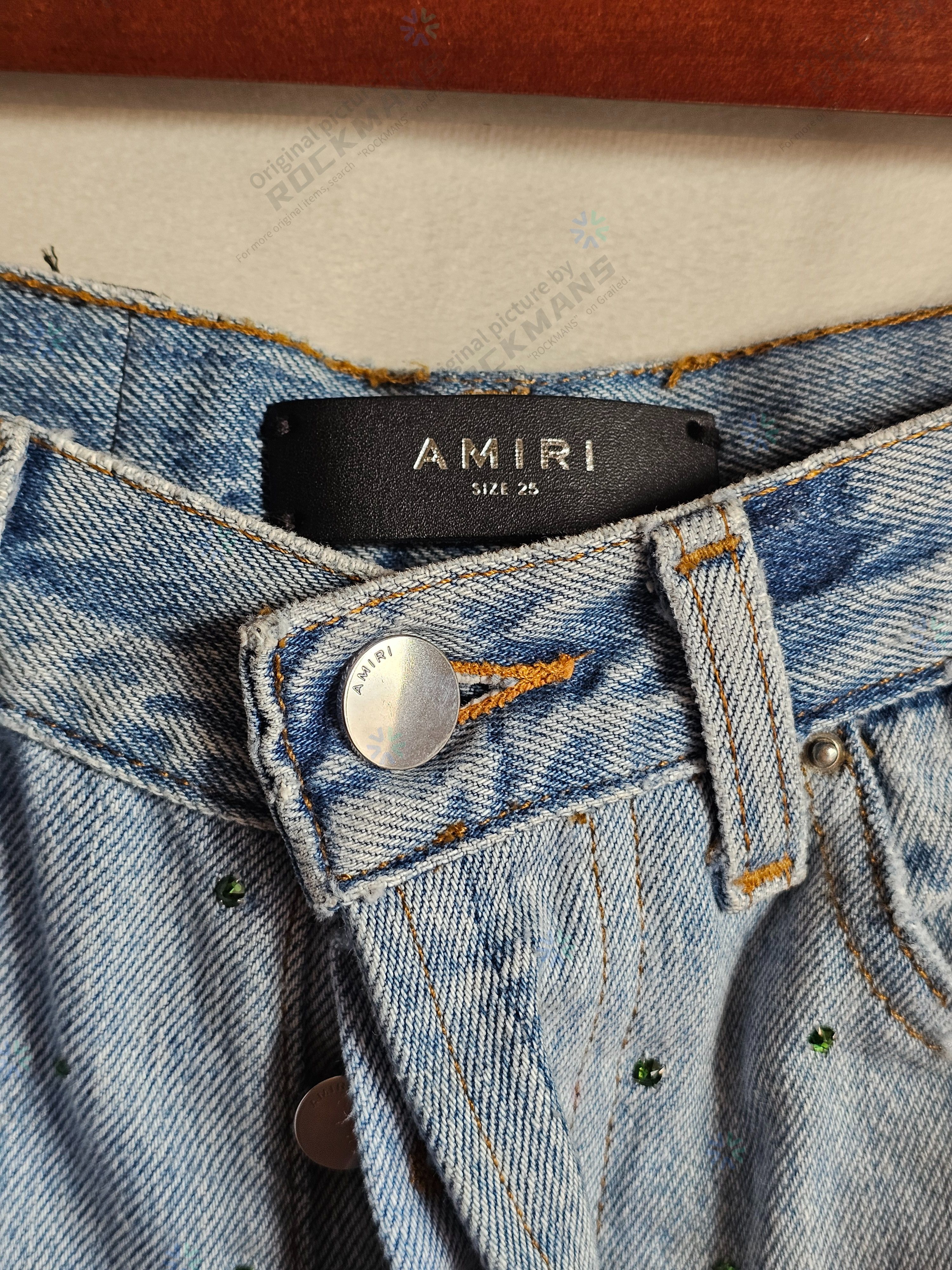 Amiri AMIRI Gradient Crystal Recon Jeans Size 25 $1890 Size 25" / US 0 / IT 36 - 4 Thumbnail