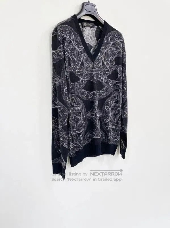 Versace Versace Black Wool Long Sleeve Pullover . Size US S / EU 44-46 / 1 - 3 Thumbnail