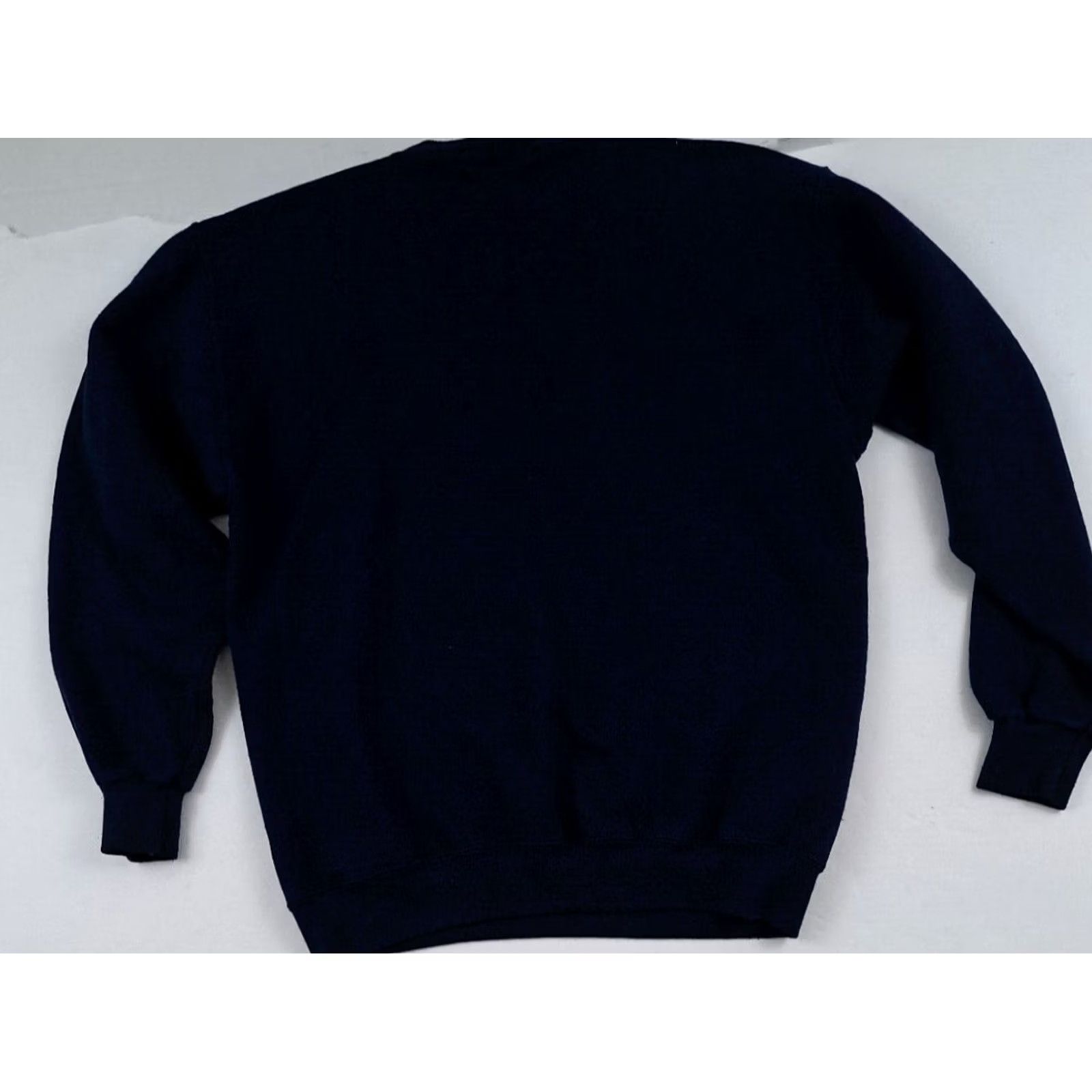 Vintage VINTAGE Michigan Wolverines Sweatshirt Unisex Adults Pullover Crew Neck Blue Cotton Canvas Logo 28in Long Size US L / EU 52-54 / 3 - 4 Thumbnail