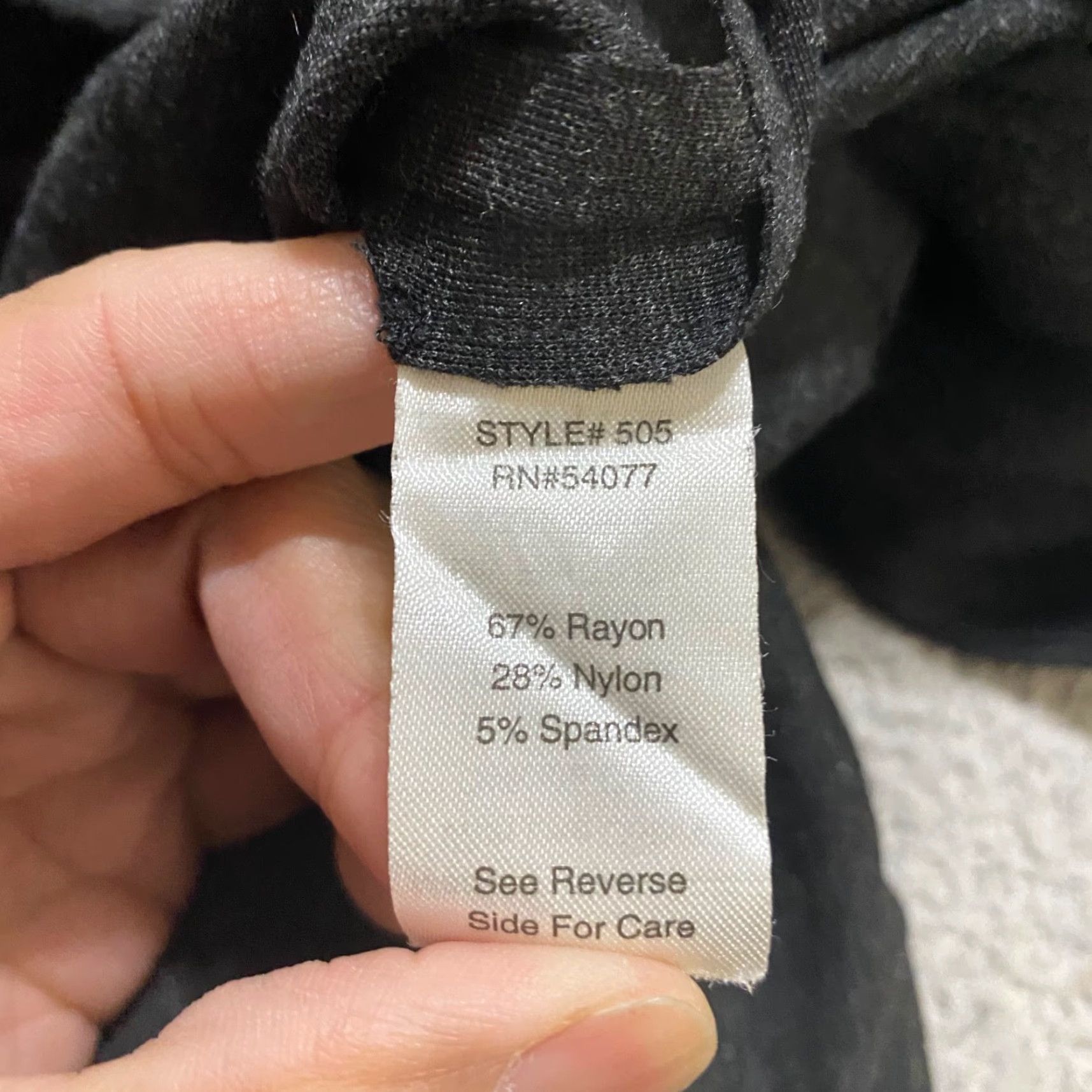 Vintage CAbi Skirt Women 12 Gray Pencil Straight Knee Length Nylon Rayon Miranda Knit Vintage No Size 34" / US 12 / IT 48 - 5 Thumbnail