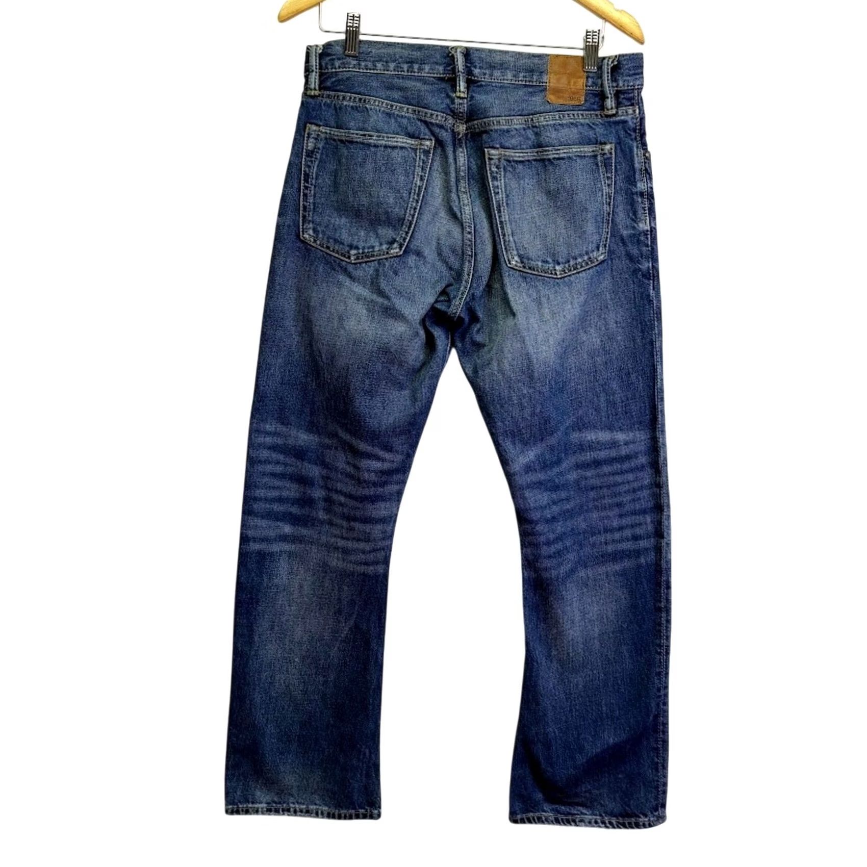 Gap VINTAGE Gap 1969 Jeans Bootcut Men 30x29 Denim Blue 5-Pocket, Medium Wash, Distressed, Regular Mens Size US 30 / EU 46 - 2 Thumbnail
