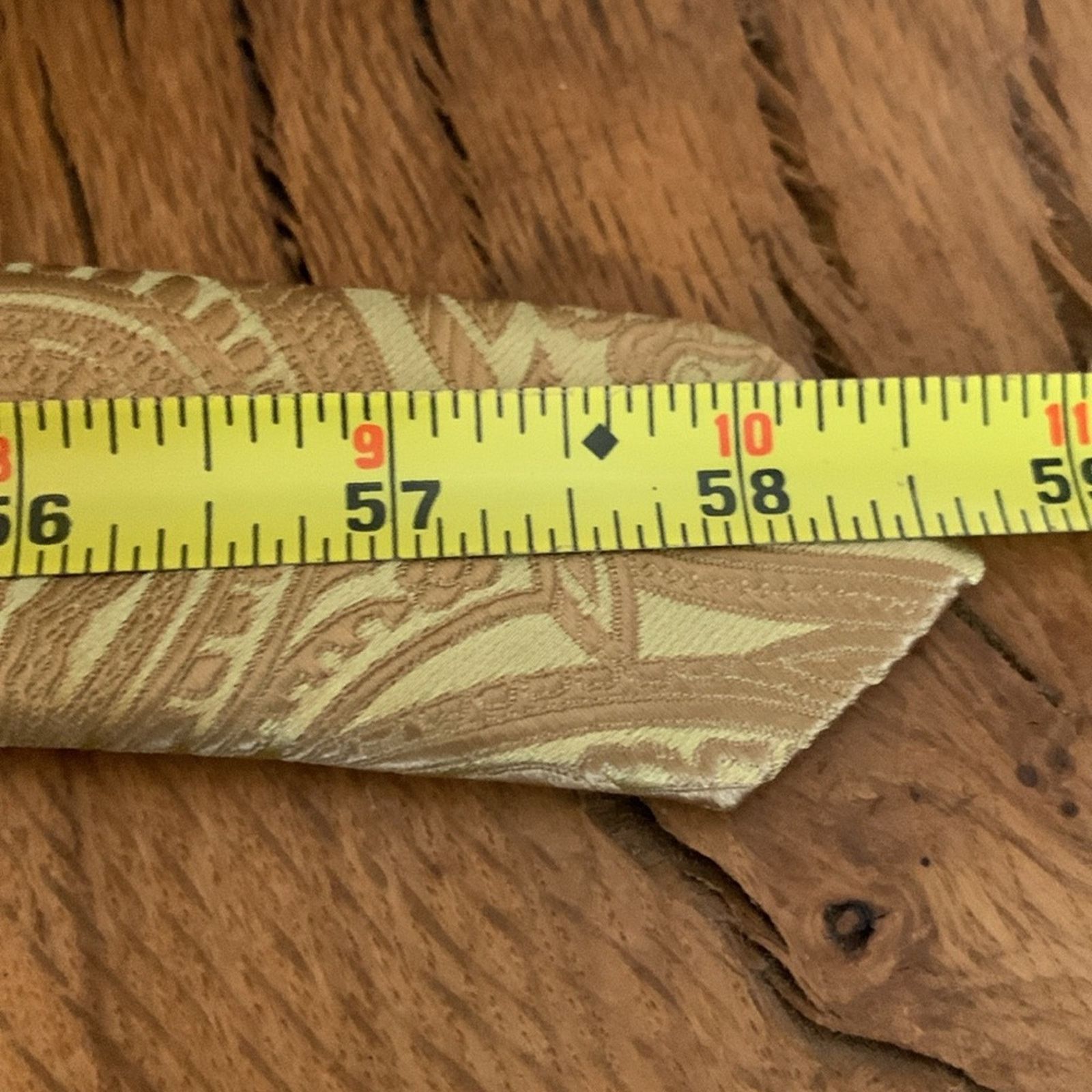 Vintage Barry Wang rich gold silk brocade jacquard handmade necktie Size ONE SIZE - 10 Thumbnail