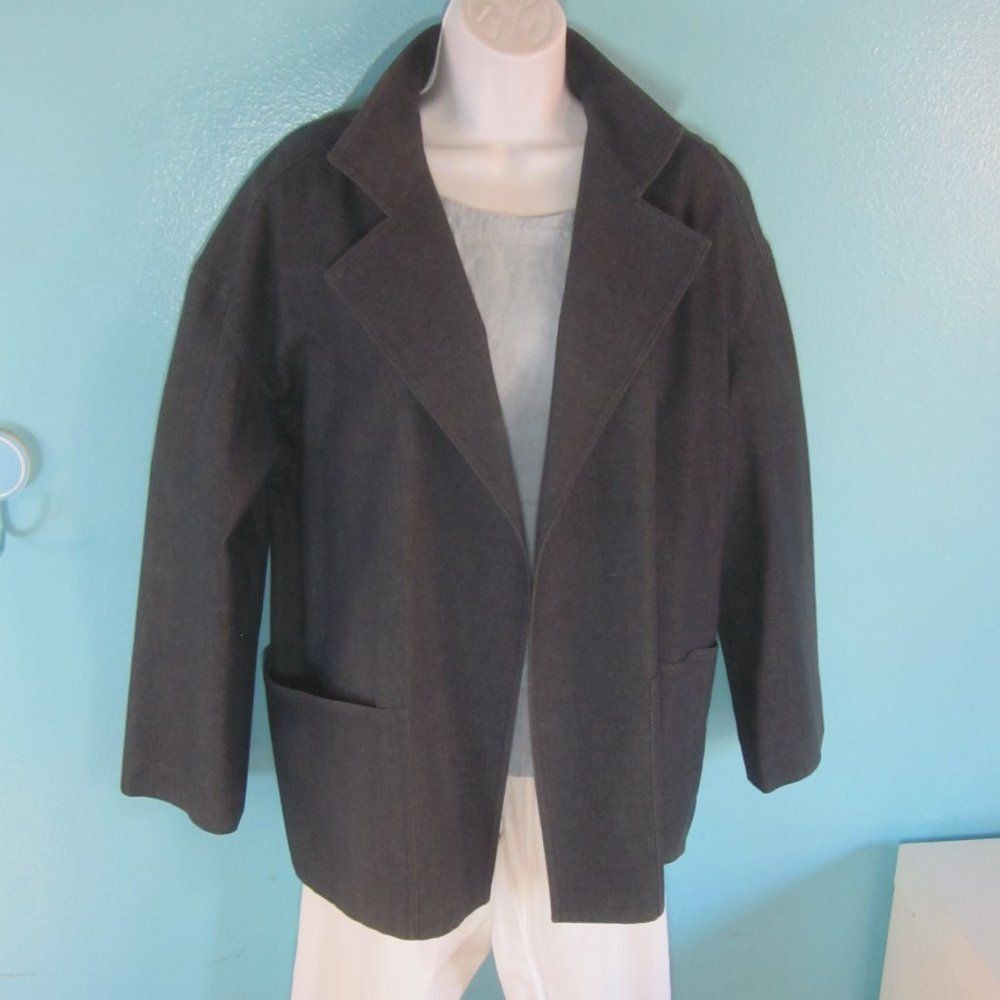 Ellen Tracy Company Ellen Tracy Size Petite M Denim Blue Cotton Wool Lig Size M / US 6-8 / IT 42-44 - 6 Thumbnail