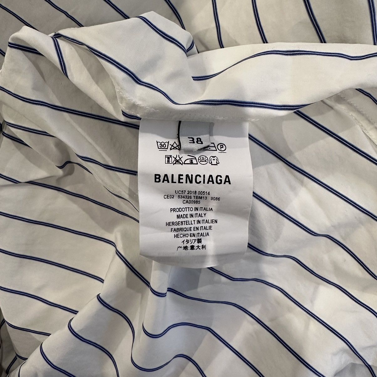 Balenciaga Balenciaga Striped Shirt Size US M / EU 48-50 / 2 - 5 Thumbnail