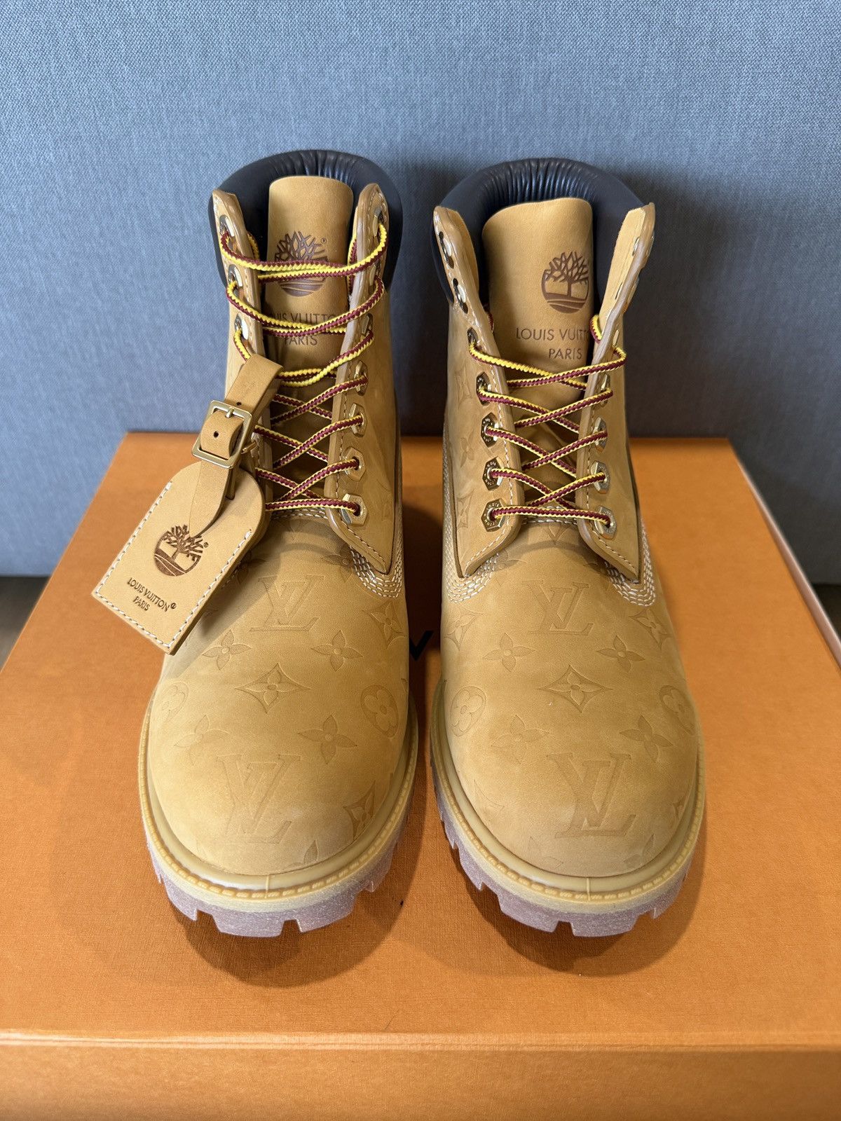 Louis Vuitton LOUIS VUITTON TIMBERLAND 6’ BOOT WHEAT Size US 8.5 / EU 41-42 - 10 Thumbnail