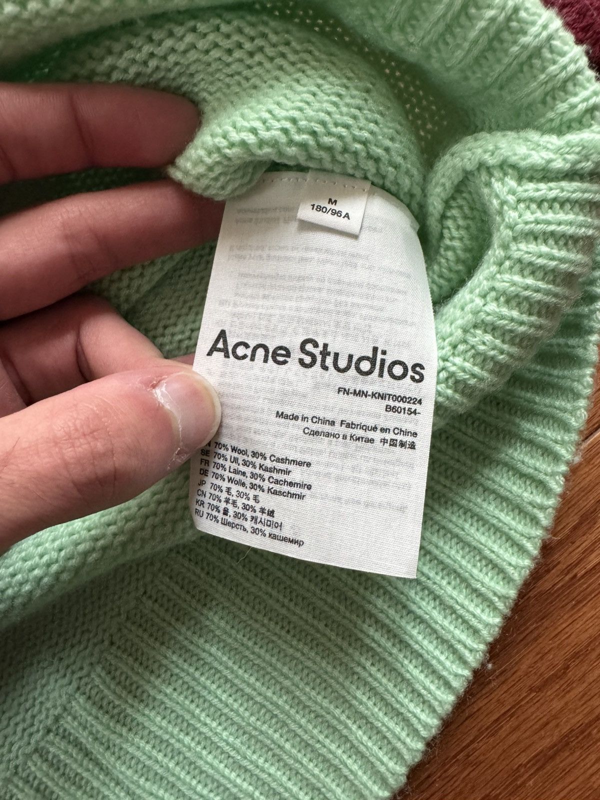 Acne Studios Green Pilled Sweater Size US M / EU 48-50 / 2 - 5 Thumbnail