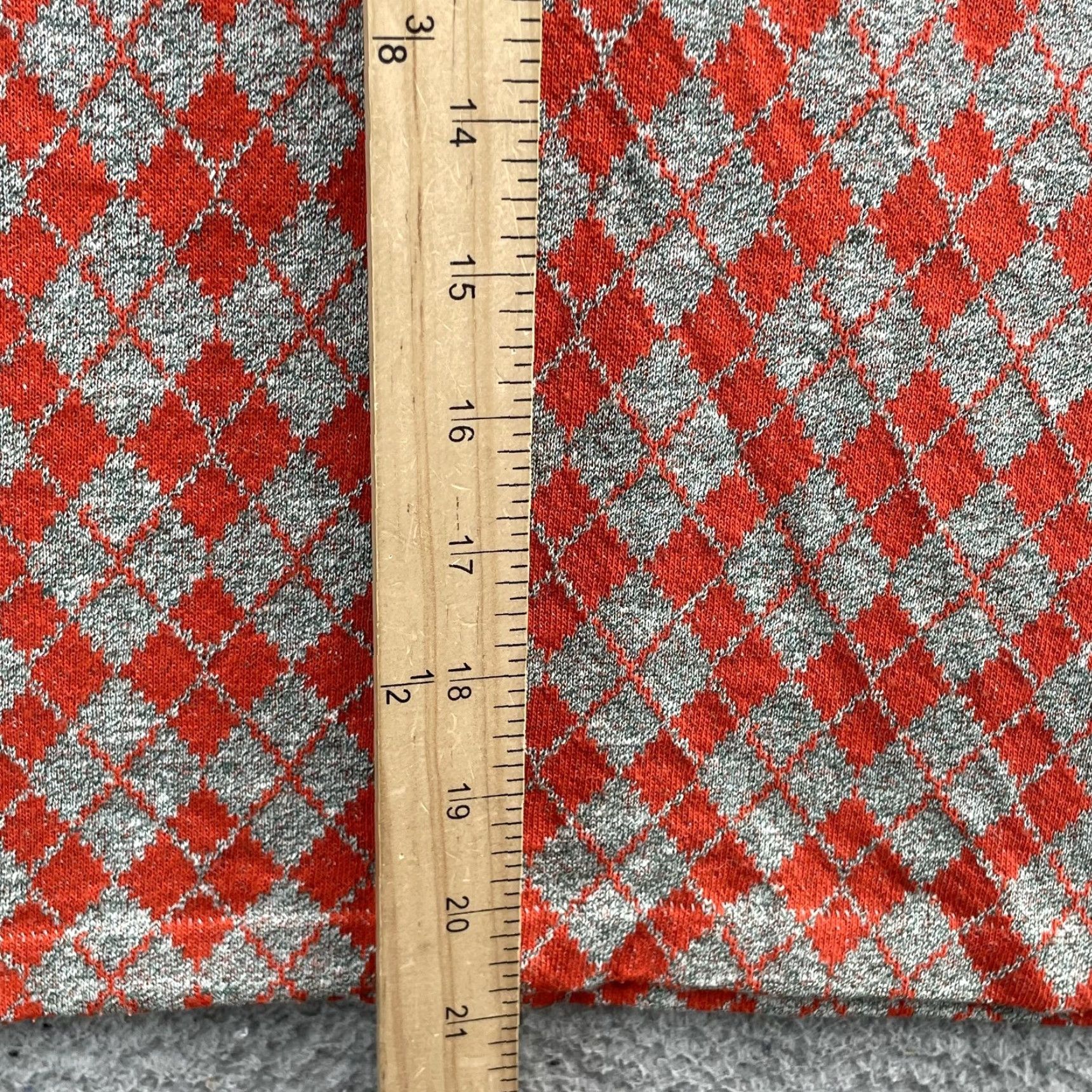 Vintage VTG Contoure International Sweater Vest Large Orange Argyle Preppy 60s 70s USA Size US L / EU 52-54 / 3 - 6 Thumbnail