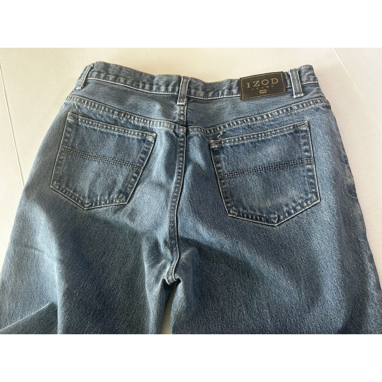 Izod Izod Jeans Blue Denim Classic Fit 36x30 Streetwear Normcore Size US 36 / EU 52 - 12 Thumbnail