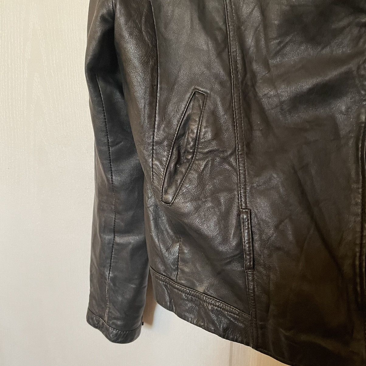 Vintage Vintage Crafted Cropped naf Leather Jacket Women’s Size 40 Size S / US 4 / IT 40 - 3 Thumbnail