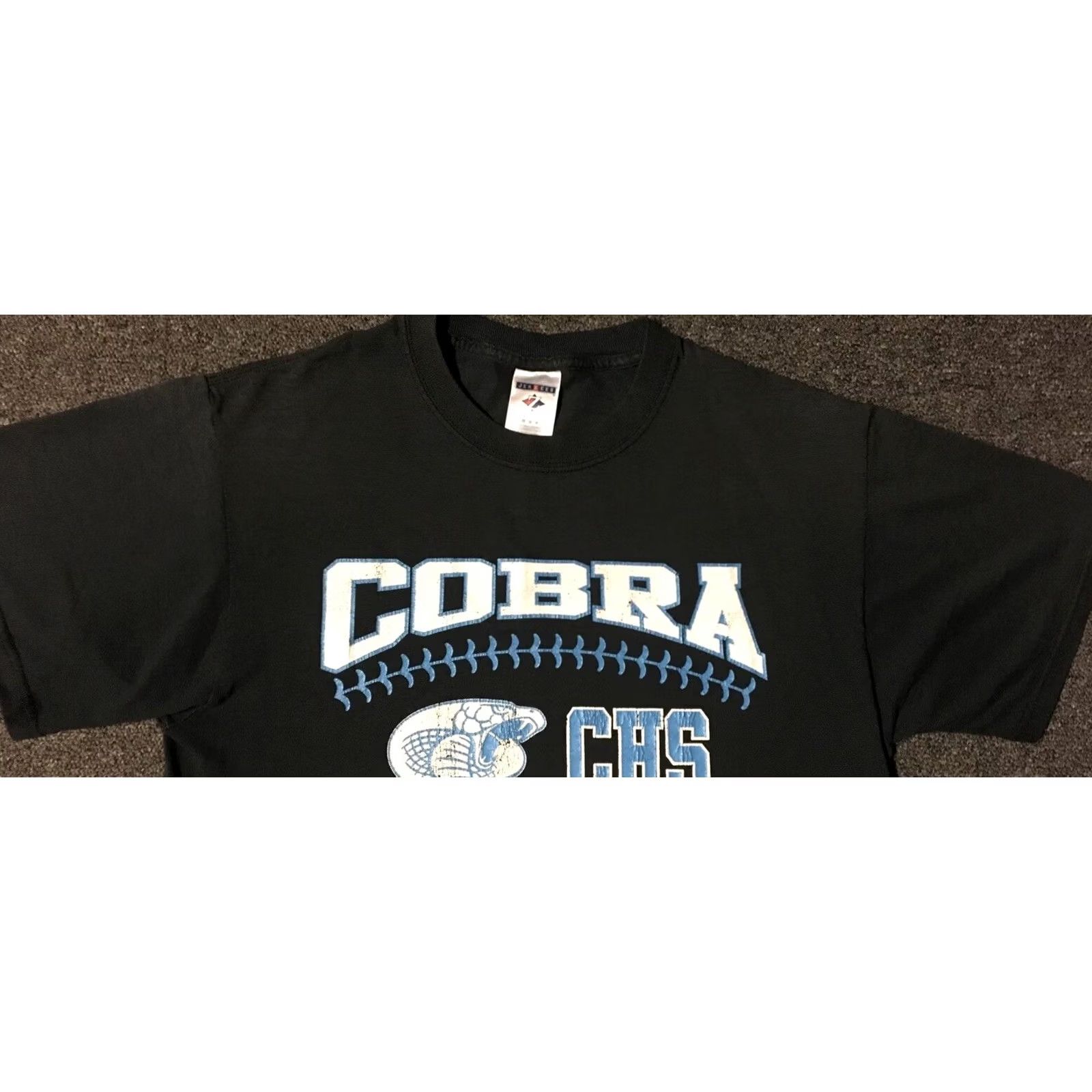 Vintage VINTAGE Cobra School Baseball Faded Shirt M Black Nike? Size US M / EU 48-50 / 2 - 5 Thumbnail