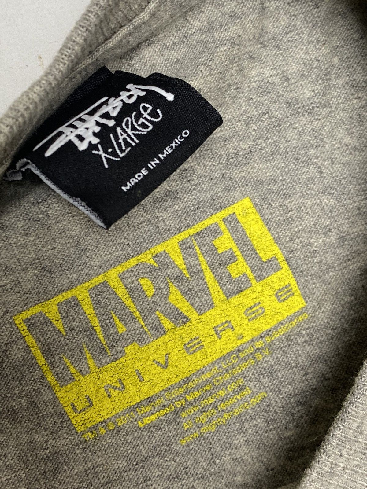 Stussy Stüssy x Marvel World Tour T-shirt, size XL, gray, new Size US XL / EU 56 / 4 - 6 Thumbnail