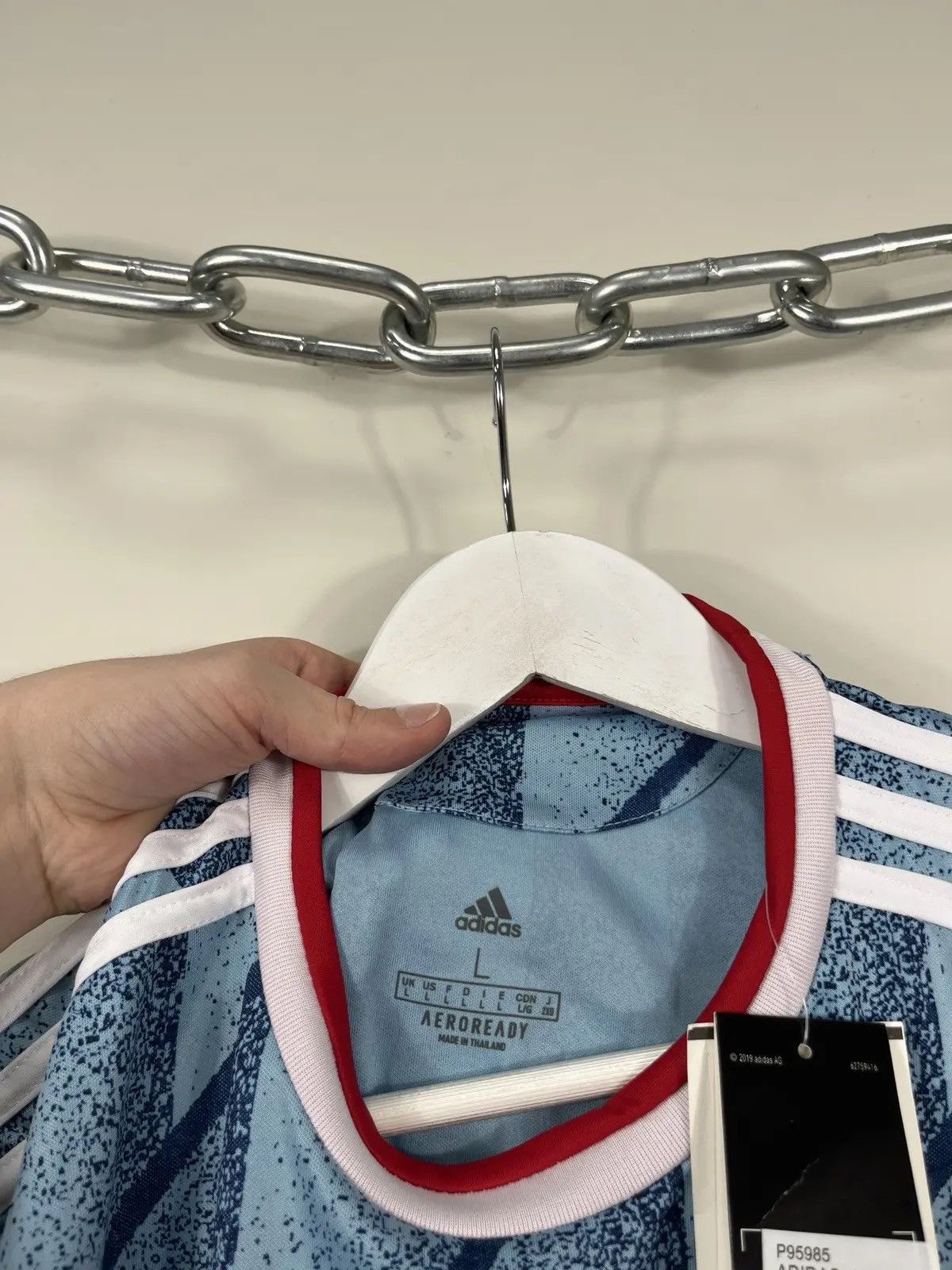 Adidas Adidas Ajax 2020/21 Van De Beek NEW Football Soccer Jersey Size US L / EU 52-54 / 3 - 9 Thumbnail