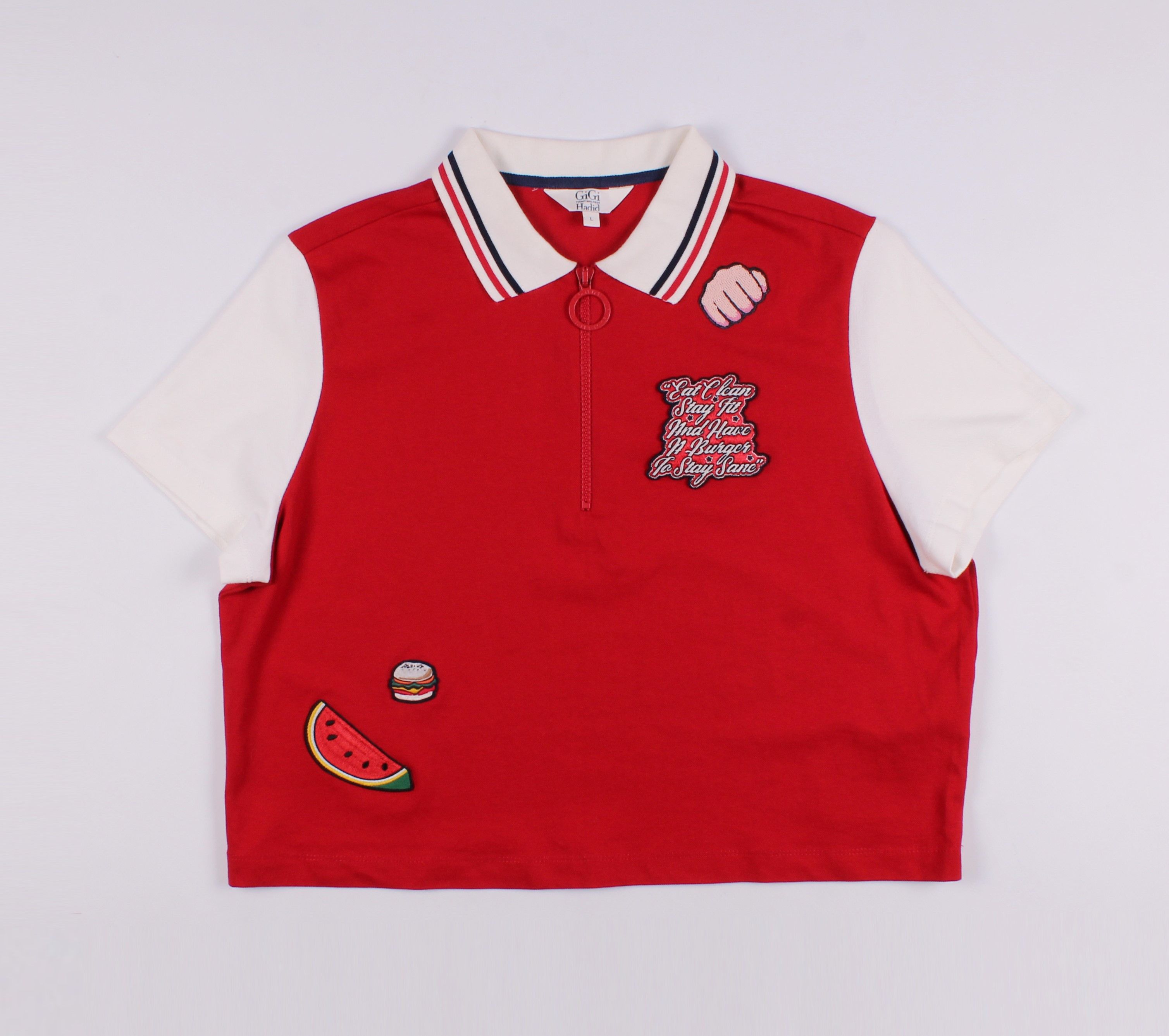 Tommy Hilfiger Tommy Hilfiger X Gigi Hadid Cropped Polo Top Size L / US 10 / IT 46 - 1 Thumbnail