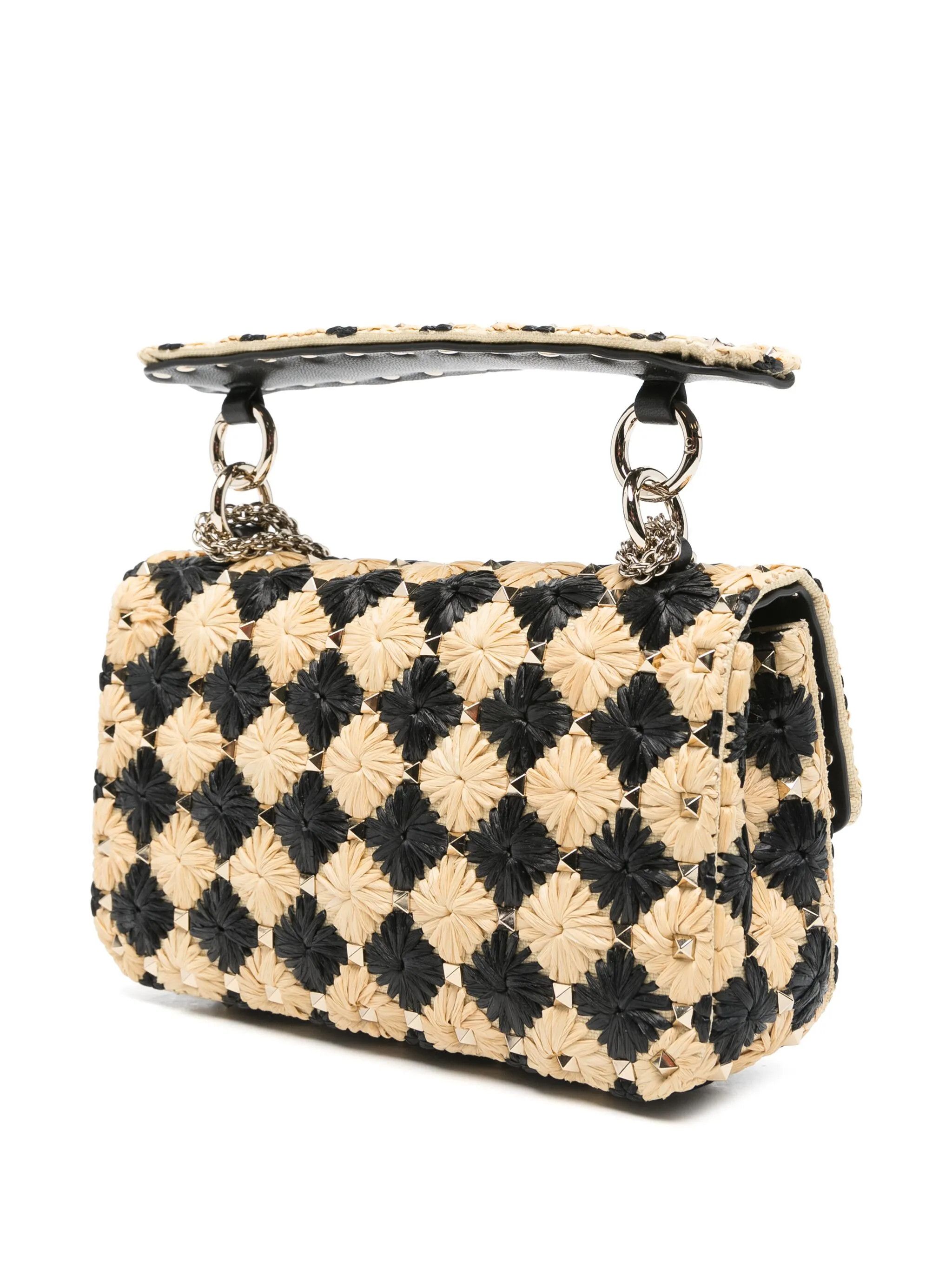 Valentino os11x0126 Size: OS / Rocksted Shoulder Bag in Beige/Black Size ONE SIZE - 3 Thumbnail