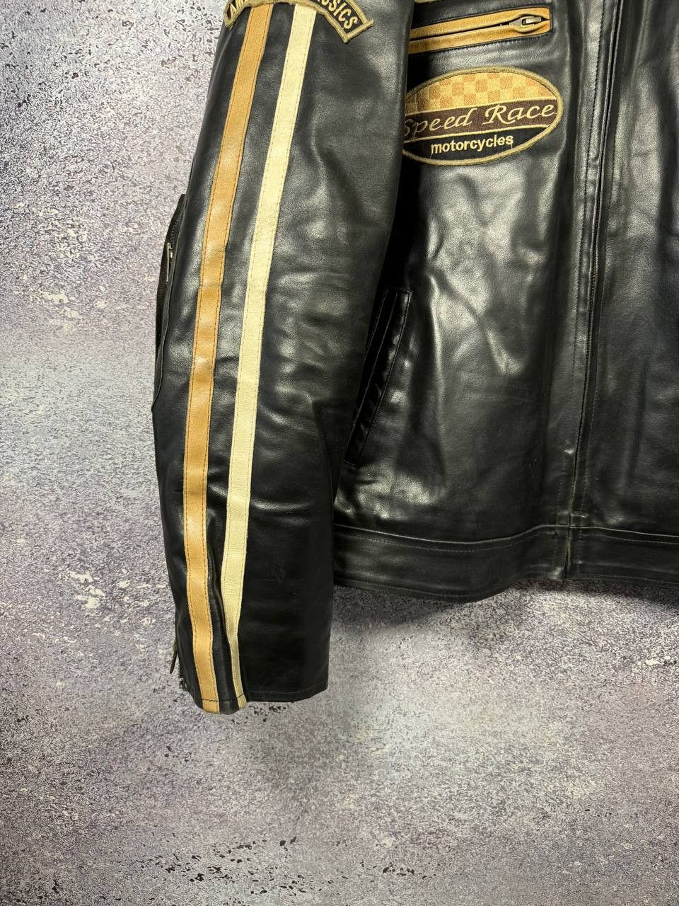 Leather SUPERIOR Leather Motorcycle Lacket 2XL Dainese Alpinestar Size US XXL / EU 58 / 5 - 4 Thumbnail