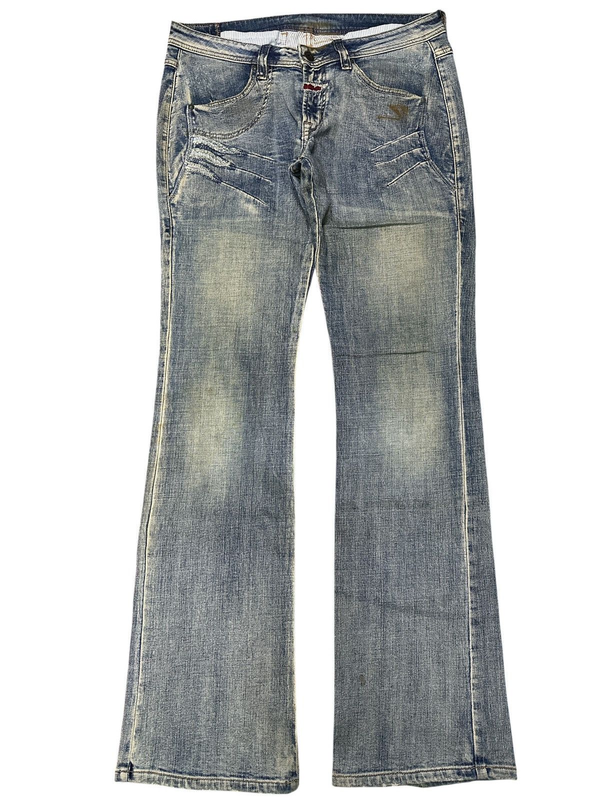 Marithe + Francois Girbaud Flare Marithe Francois Girbaud Distress Style. Size US 34 / EU 50 - 1 Thumbnail