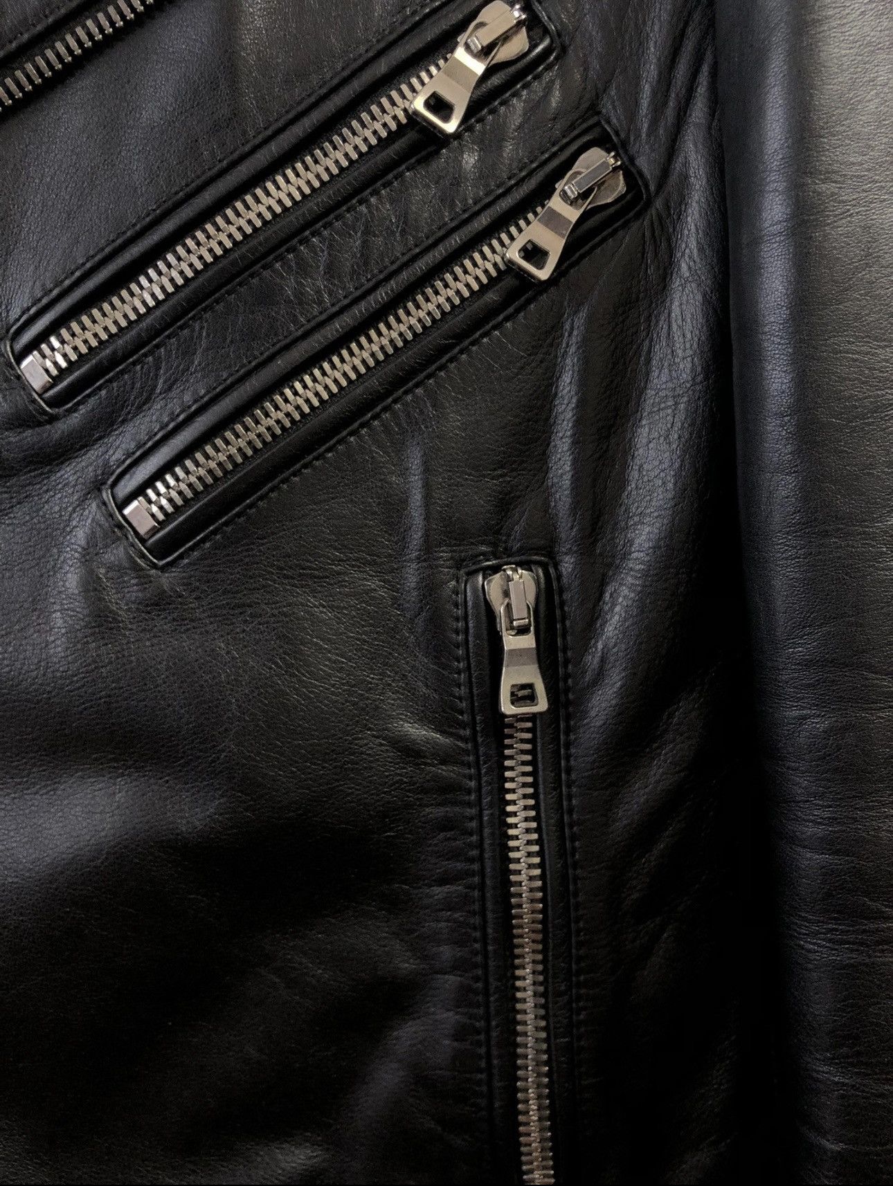Balmain Balmain Mainline Biker Leather Jacket Sz. 50 Size US M / EU 48-50 / 2 - 4 Thumbnail