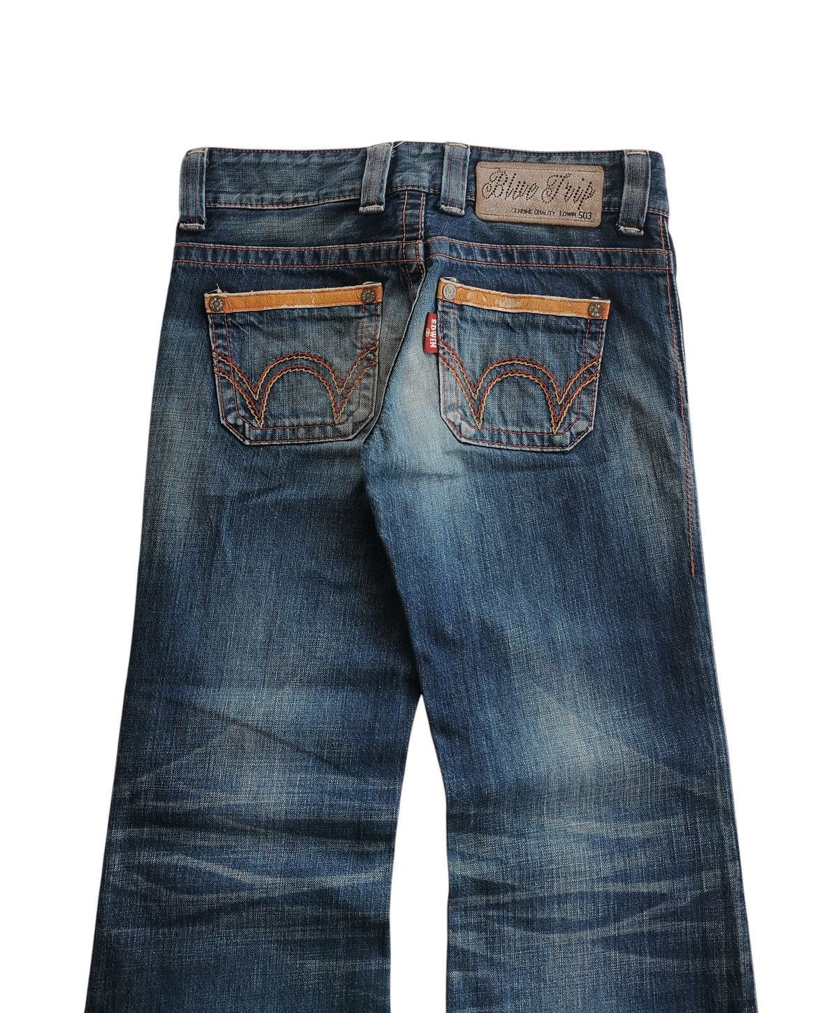 Tornado Mart Vtg Edwin BlueTrip Bushpant Mudwash Bootcut,Flared Denim Size US 28 / EU 44 - 5 Thumbnail