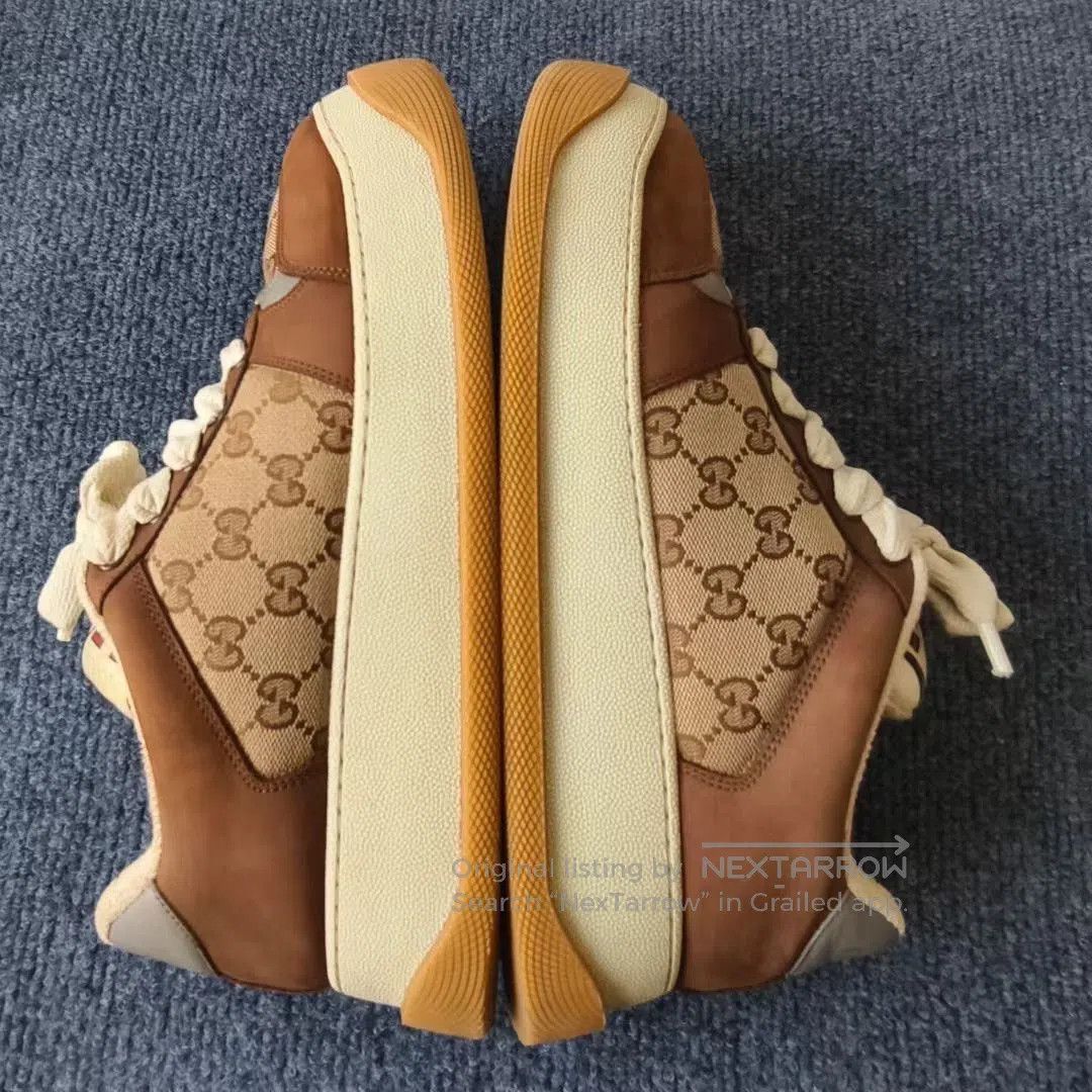 Gucci Gucci Screener Leather GG Canvas Low. Size US 8 / EU 41 - 6 Thumbnail