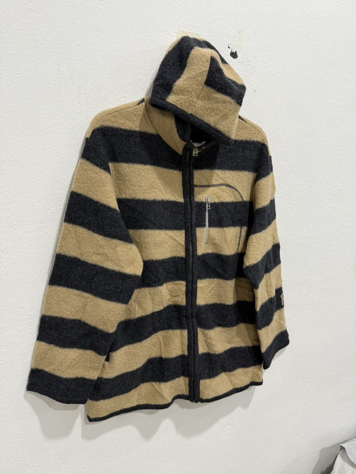 Japanese Brand Japan Brand Drug Store’s Stripe Fleece Hoodies Size US M / EU 48-50 / 2 - 2 Thumbnail
