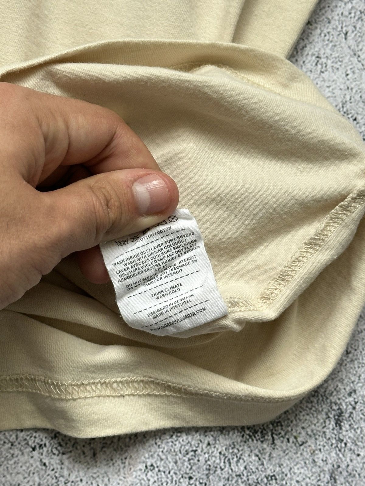 Norse Projects Norse Project Sweater Box Logo Beige Fit Size US M / EU 48-50 / 2 - 8 Thumbnail