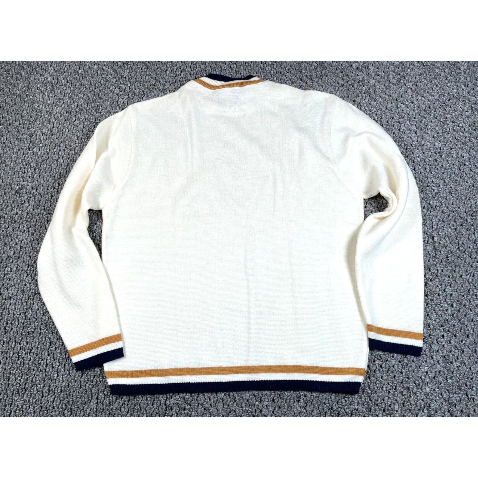 Vintage VINTAGE Puritan Crewneck Sweater Adult Large Ivory Chunky-Knit 80s Mens Size US L / EU 52-54 / 3 - 2 Thumbnail