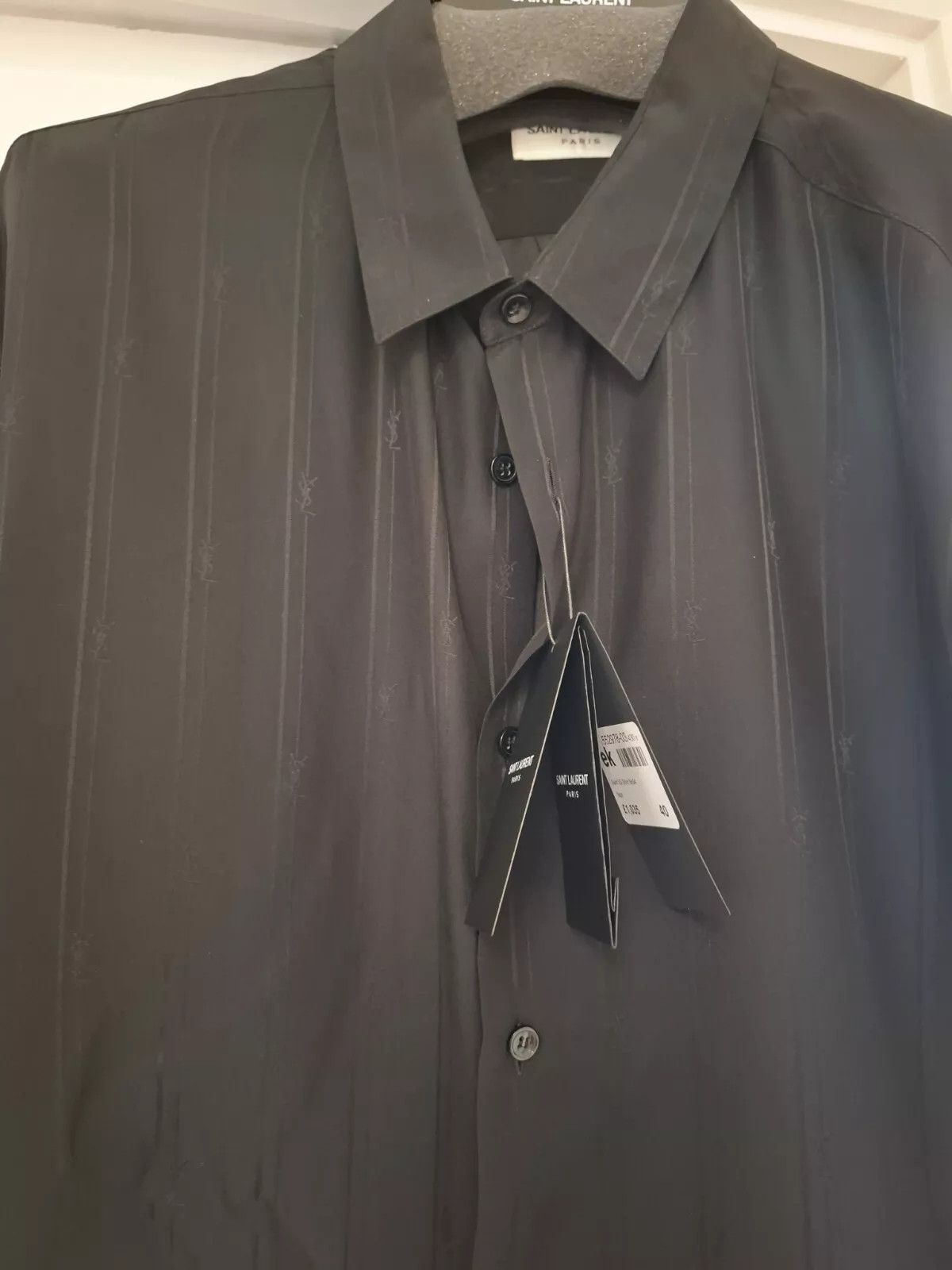 Saint Laurent Paris Saint Laurent Cassandre Silk Shirt 40 Size US M / EU 48-50 / 2 - 1 Thumbnail