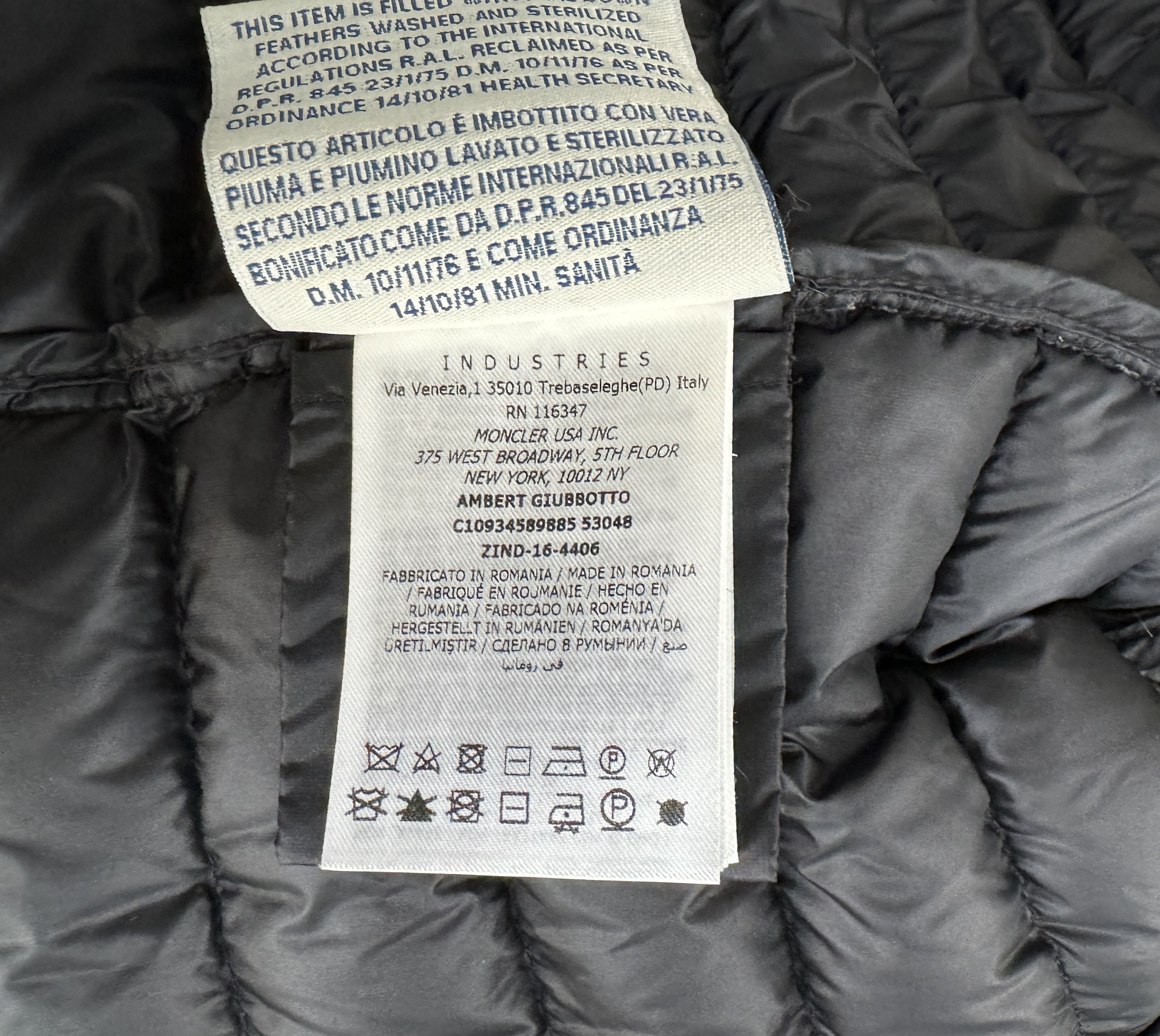 Moncler Moncler Ambert Down Jacket Puffer Denim Trimmed Navy Size 3 Size M / US 6-8 / IT 42-44 - 18 Thumbnail