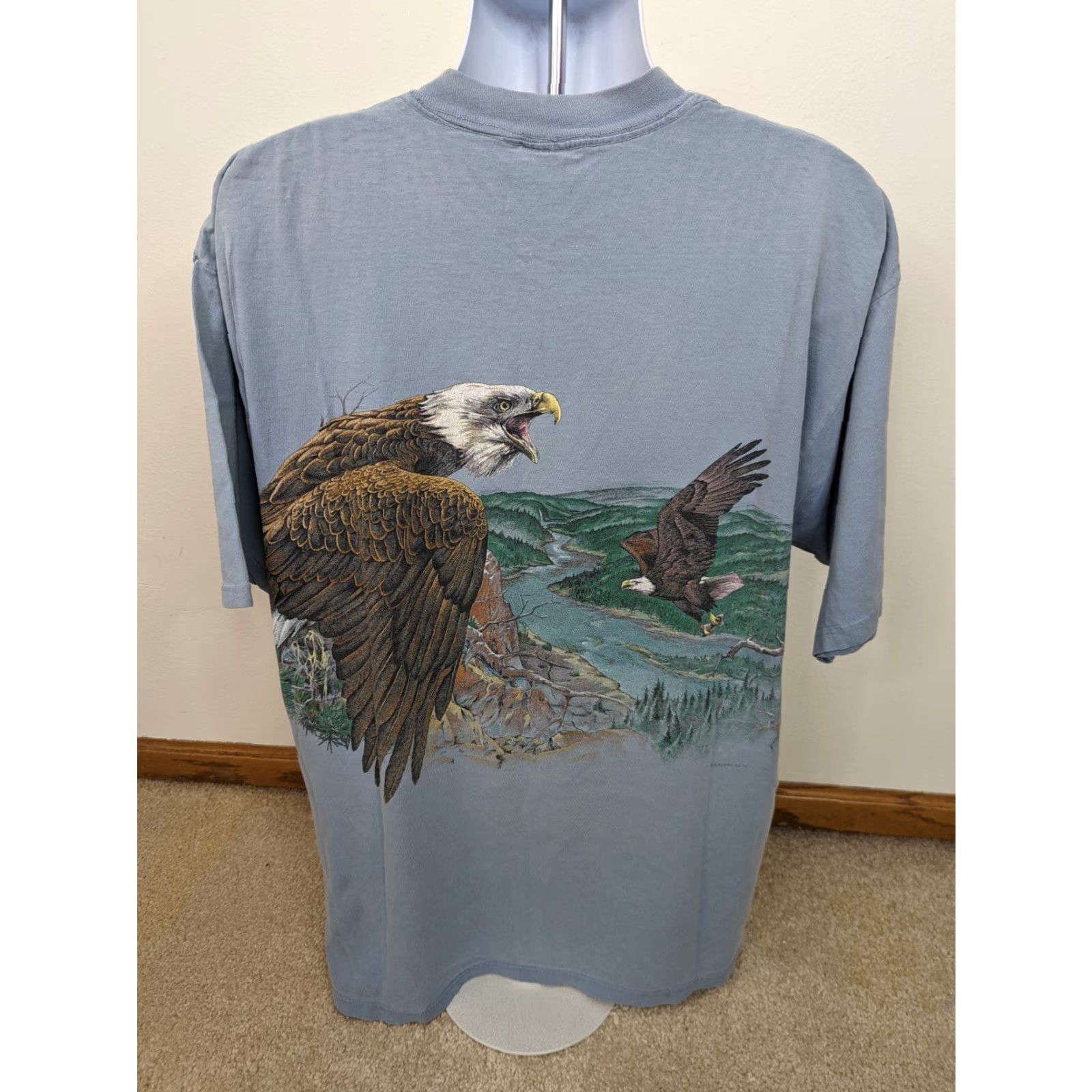 Habitat VINTAGE Habitat American Eagle T-Shirt Beaver Creek Reserve Mens XL Blue Cotton Crew Neck Short Sleeve Pathetic? Size US XL / EU 56 / 4 - 3 Thumbnail