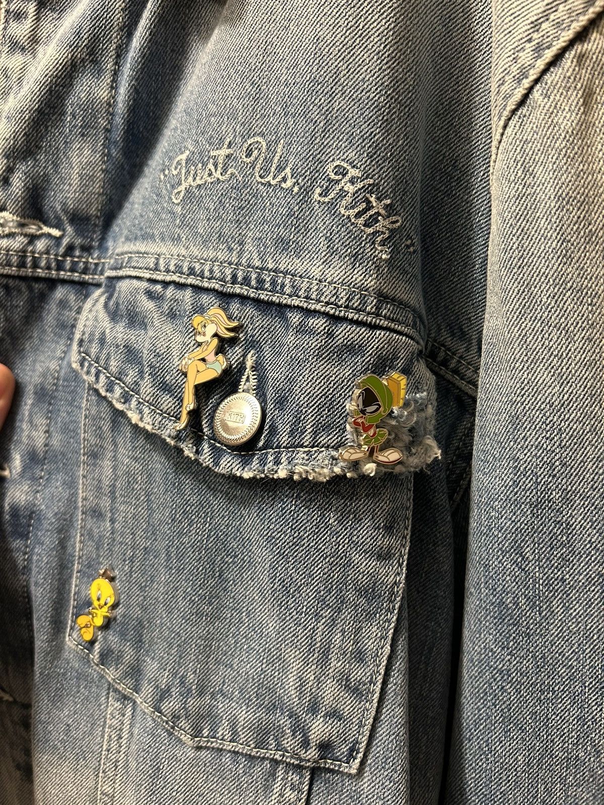 Kith Kith x looney tunes denim jacket | Grailed