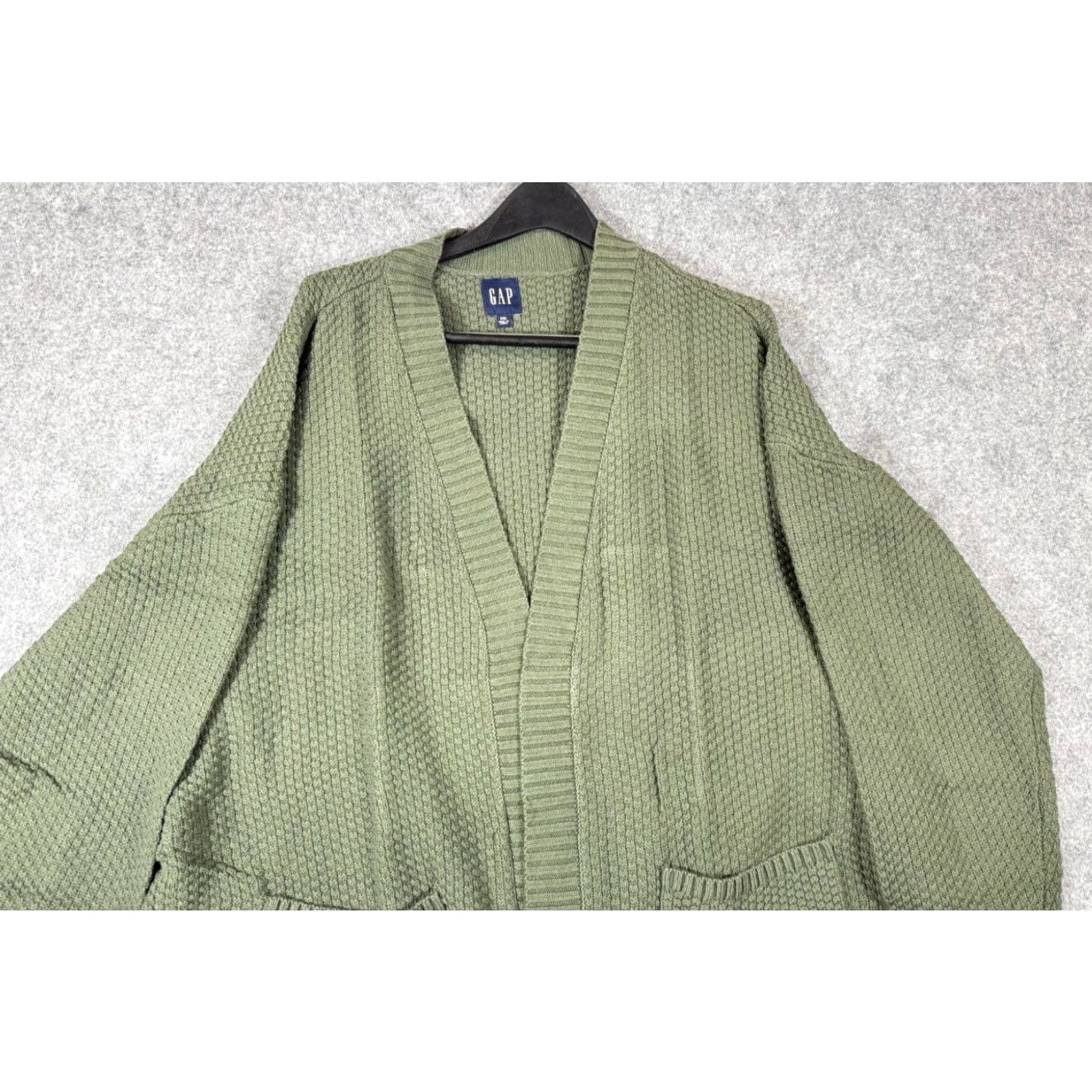 Gap Gap Cardigan Sweater Womens 2XL Open Front Olive Green Long Sleeve Pockets NWT Size XXL / US 16-18 / IT 52-54 - 4 Thumbnail