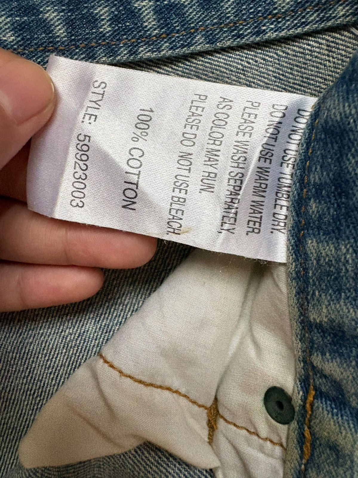 Japanese Brand Vintage Japanese Brand Bleach Rusty Mud Wash Rip Baggy Jean Size US 31 - 10 Thumbnail