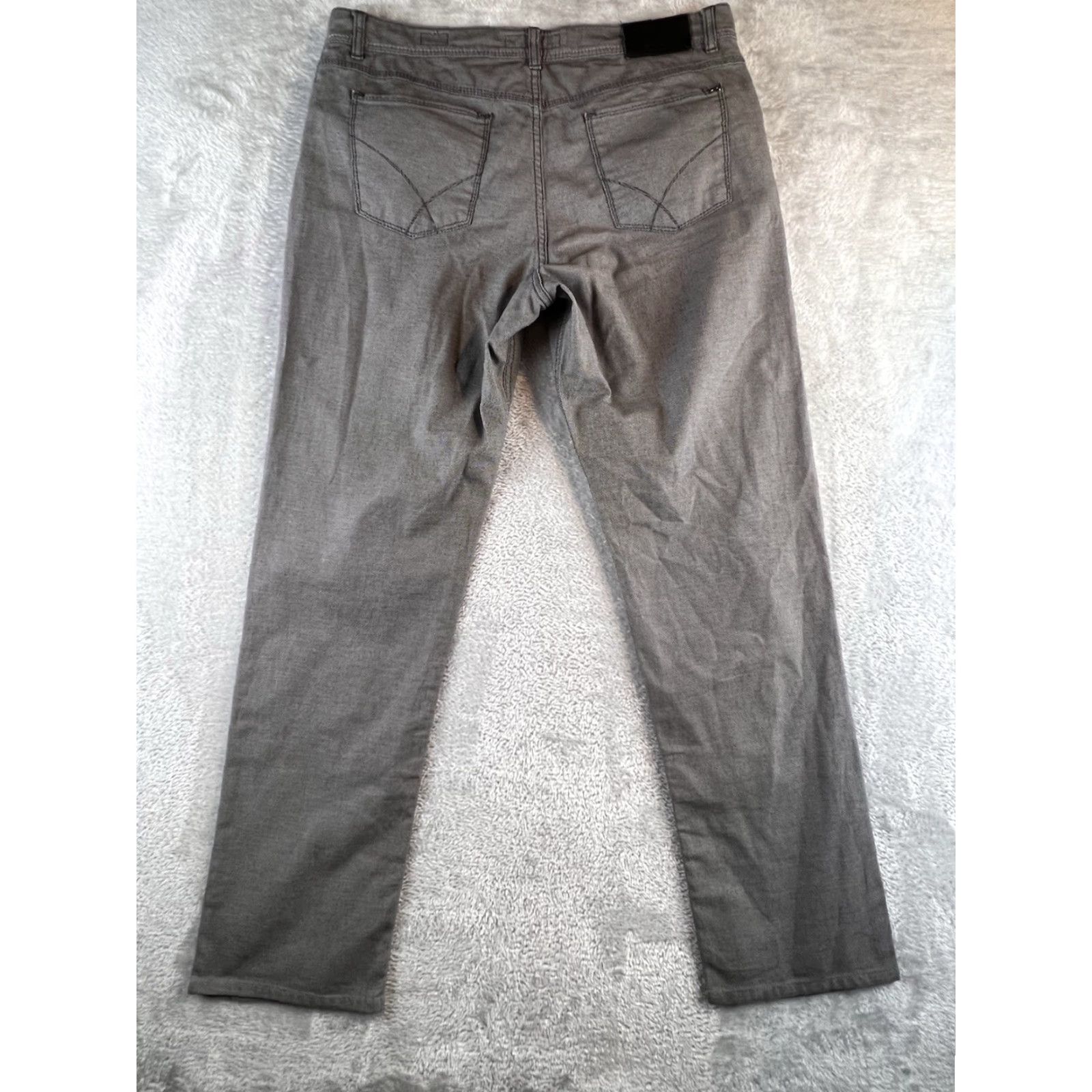 BRAX Brax Pants Mens 36x34 Gray Chino Regular Straight 5-Pocket Preppy Casual Business Workwear Inj Brand BRAX Size US 36 / EU 52 - 2 Thumbnail