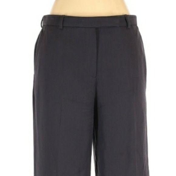 Armani Collezioni Dress Pants 6 Gray Flat Front High-rise St