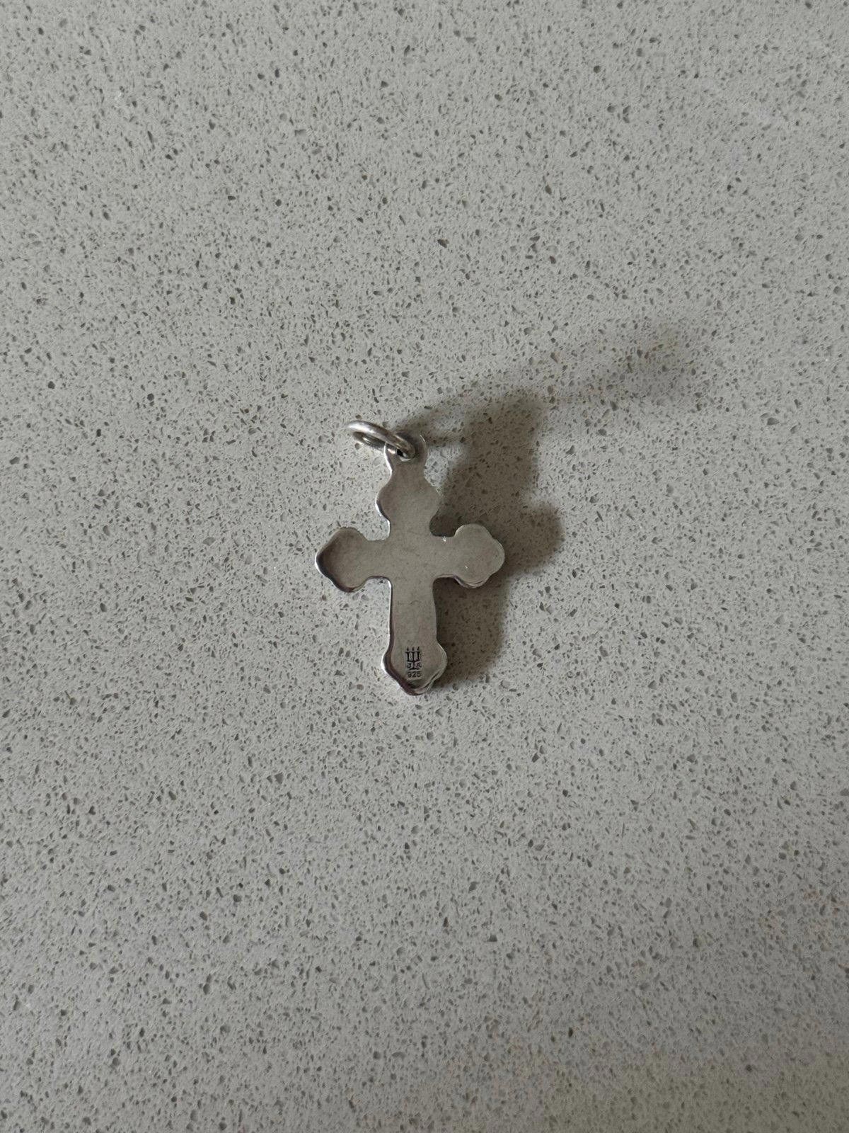 Designer Retired James Avery Sterling Silver Budded Cross Charm Size ONE SIZE - 2 Thumbnail
