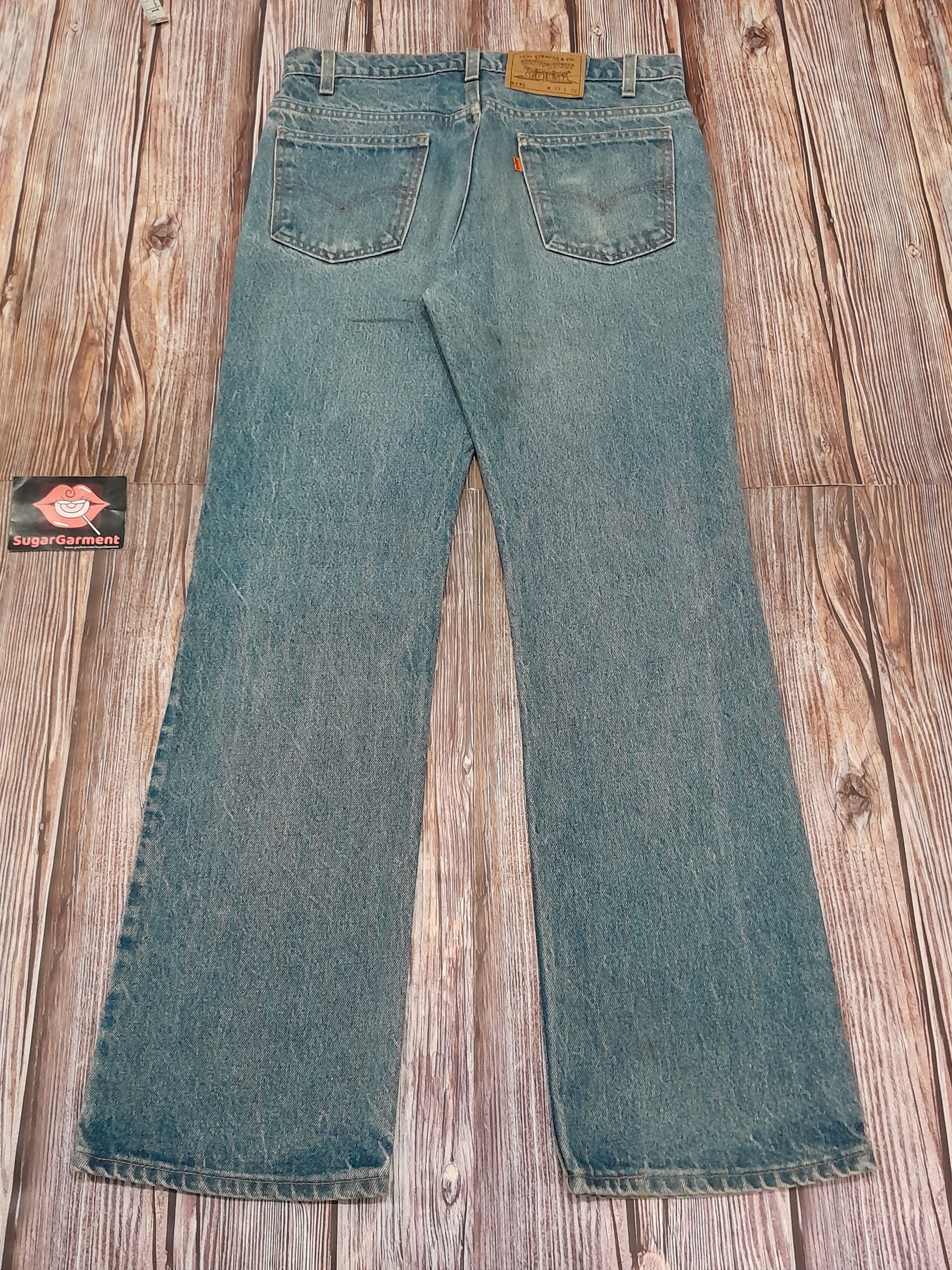 Levi's Levis 517 Jeans Bootcut Flare Bell Bottom Orange Tab Vintage Size US 33 - 13 Thumbnail