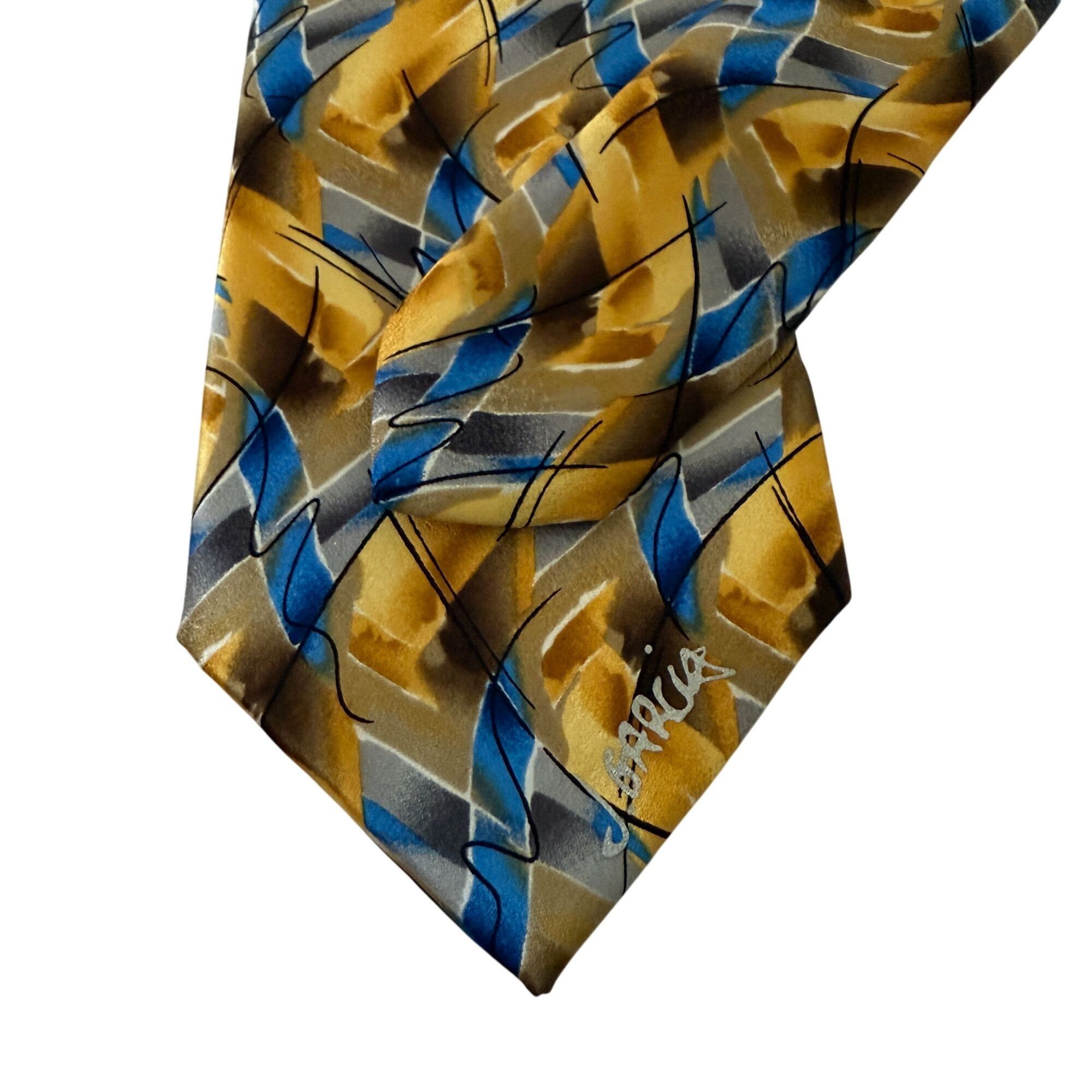 Other J. Garcia Carousel Collectors Edition Silk Tie Abstract Blue Size ONE SIZE - 3 Thumbnail