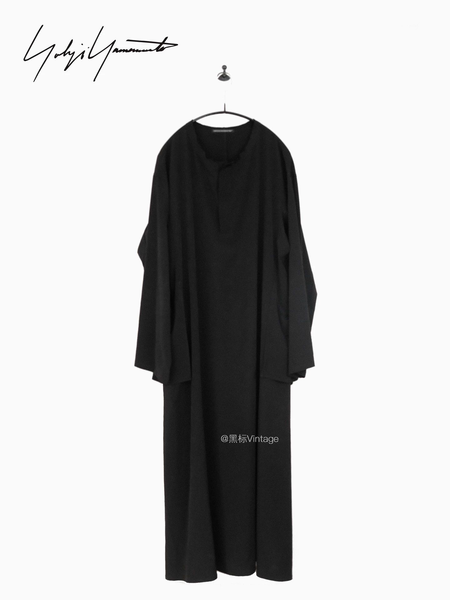 Yohji Yamamoto Yohji Yamamoto 19AW Vintage Collarless Winged Triacetate Dress Size S / US 4 / IT 40 - 2 Thumbnail