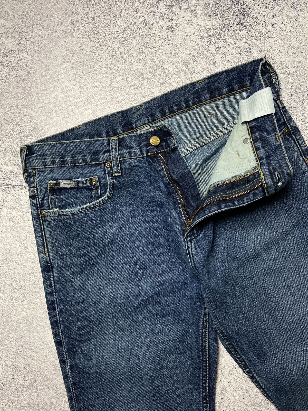 Carhartt × Vintage Rare Carhartt Jeans Work Wear Denim Pants Sk8 Style Destroy Size US 31 - 11 Thumbnail