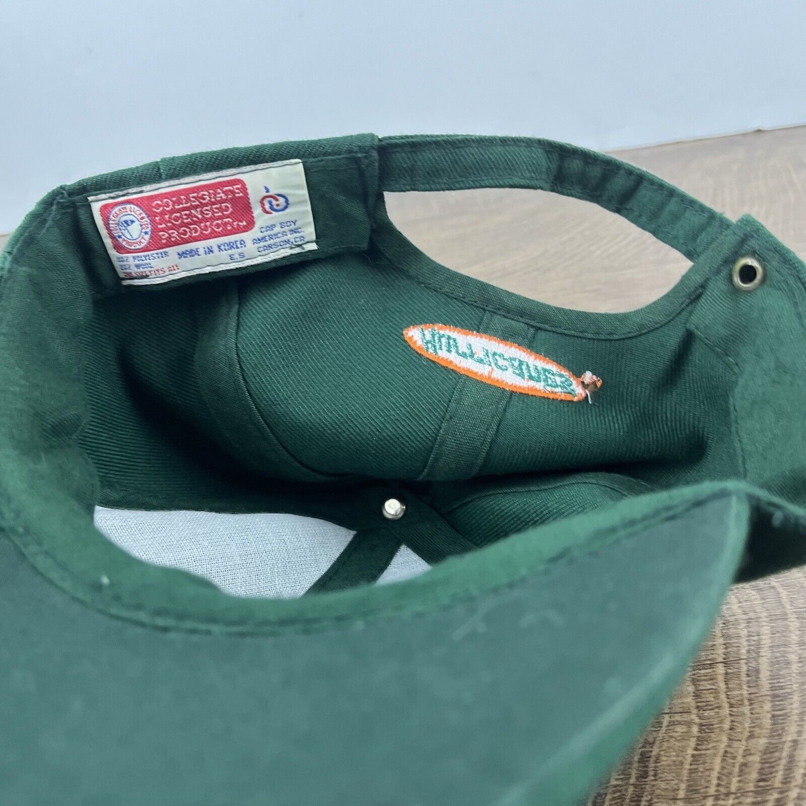Other Vintage Miami Hurricanes Hat Green NCAA Cap Adjustable Green Size ONE SIZE - 15 Thumbnail