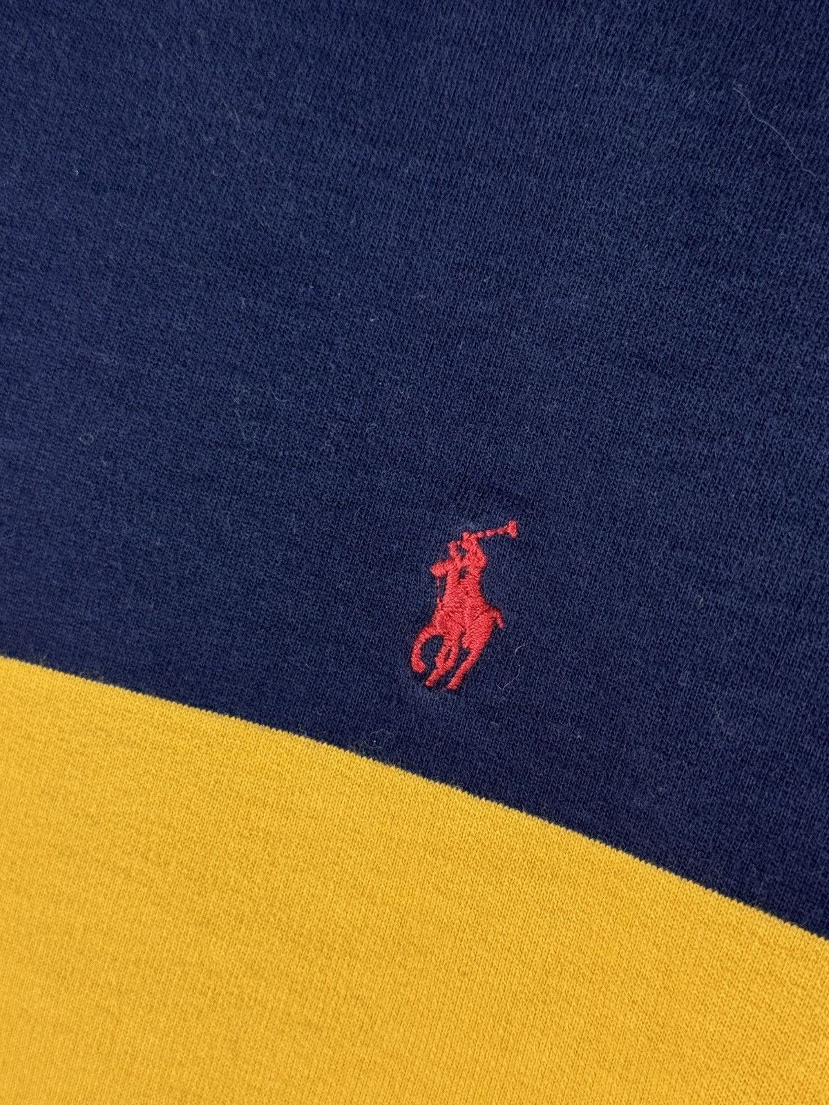Polo Ralph Lauren Vintage 90s Polo Ralph Lauren Rugby 1/4 Zip Sweatshirt Size US L / EU 52-54 / 3 - 3 Thumbnail
