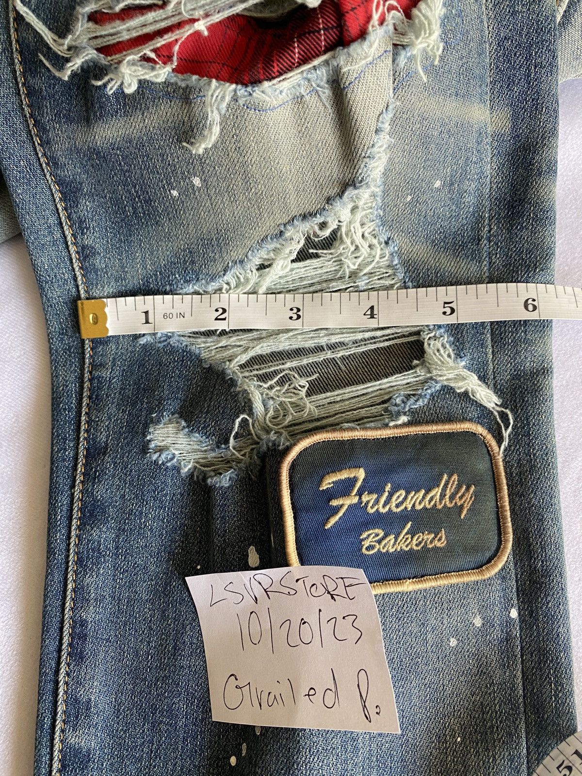 Amiri AMIRI Art Patch Medium Indigo 32 OG Rare* Size US 32 / EU 48 - 19 Thumbnail