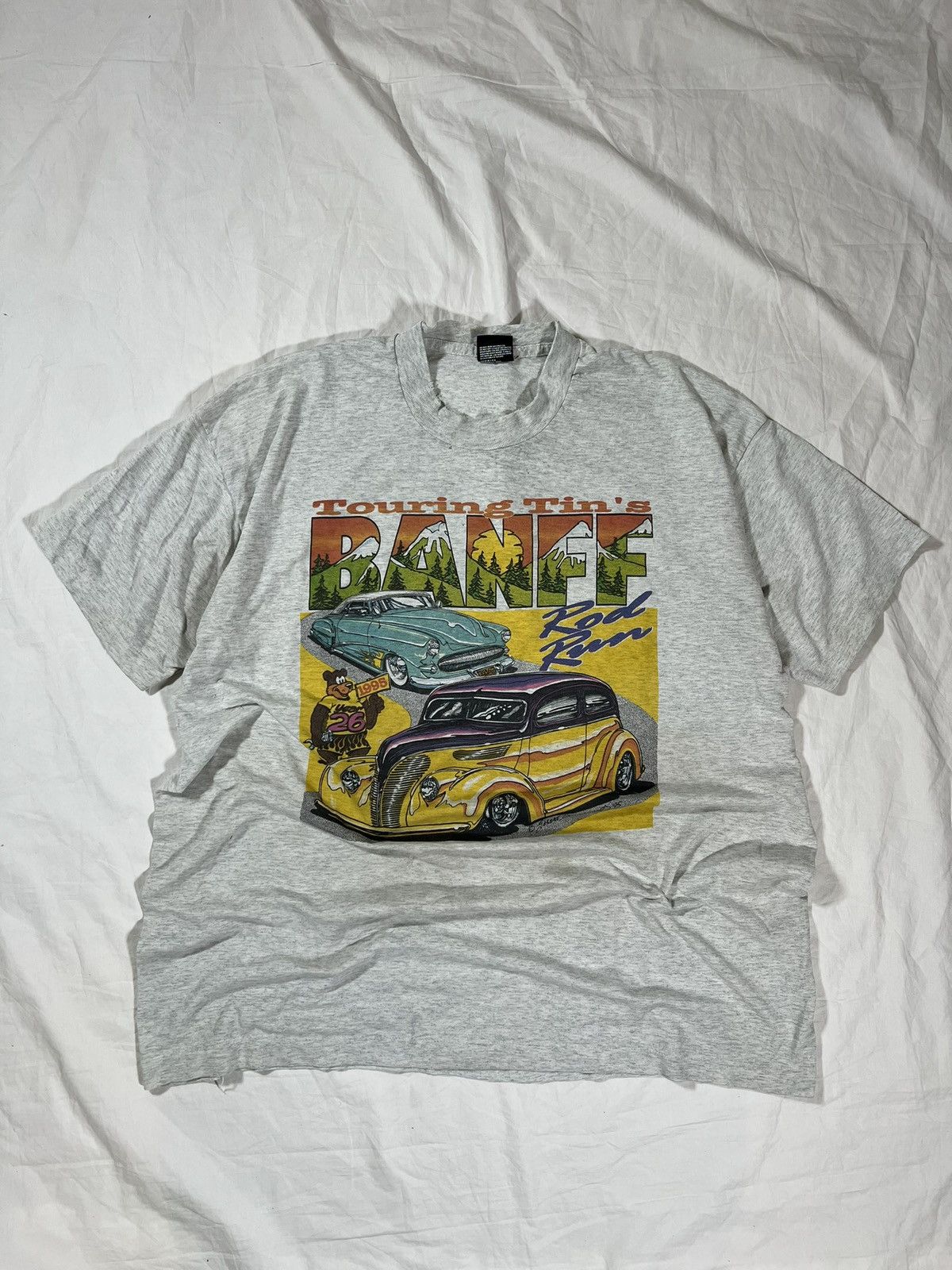 Vintage Vintage 90s Single Stitch Car T shirt Size US XXL / EU 58 / 5 - 1 Thumbnail