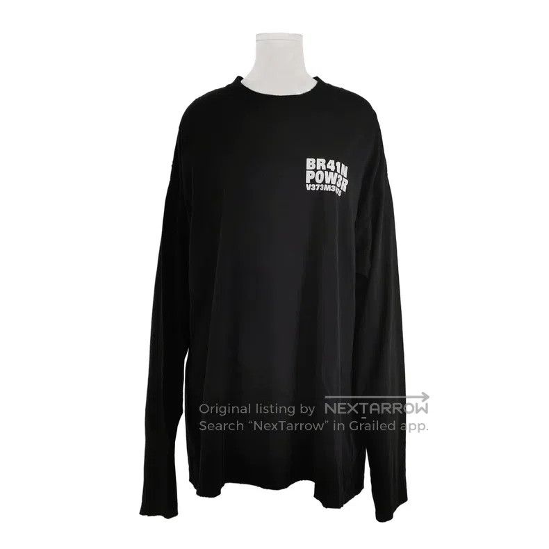 Vetements Vetements Pure cotton letter logo round-neck long-sleeved Size US M / EU 48-50 / 2 - 1 Thumbnail