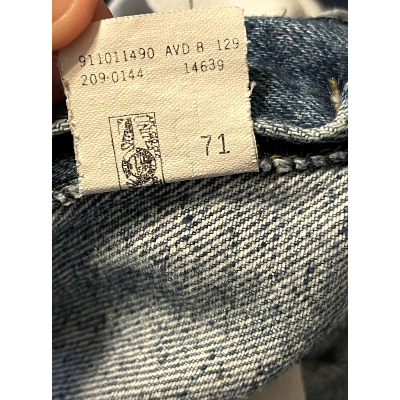 Lee VINTAGE Lee Riders Union Made in the USA Light Wash Denim Jeans Men's 33x30 Size US 33 - 6 Thumbnail