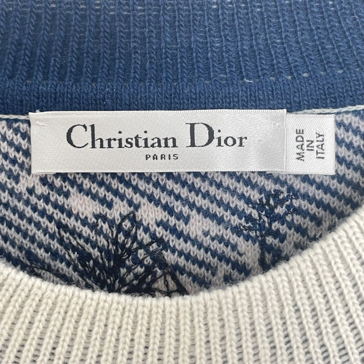 Dior Dior Map & Star Embroidery Blend Pullover Knit Sweater K26WX Size XXS / US 00 / IT 34 - 4 Thumbnail