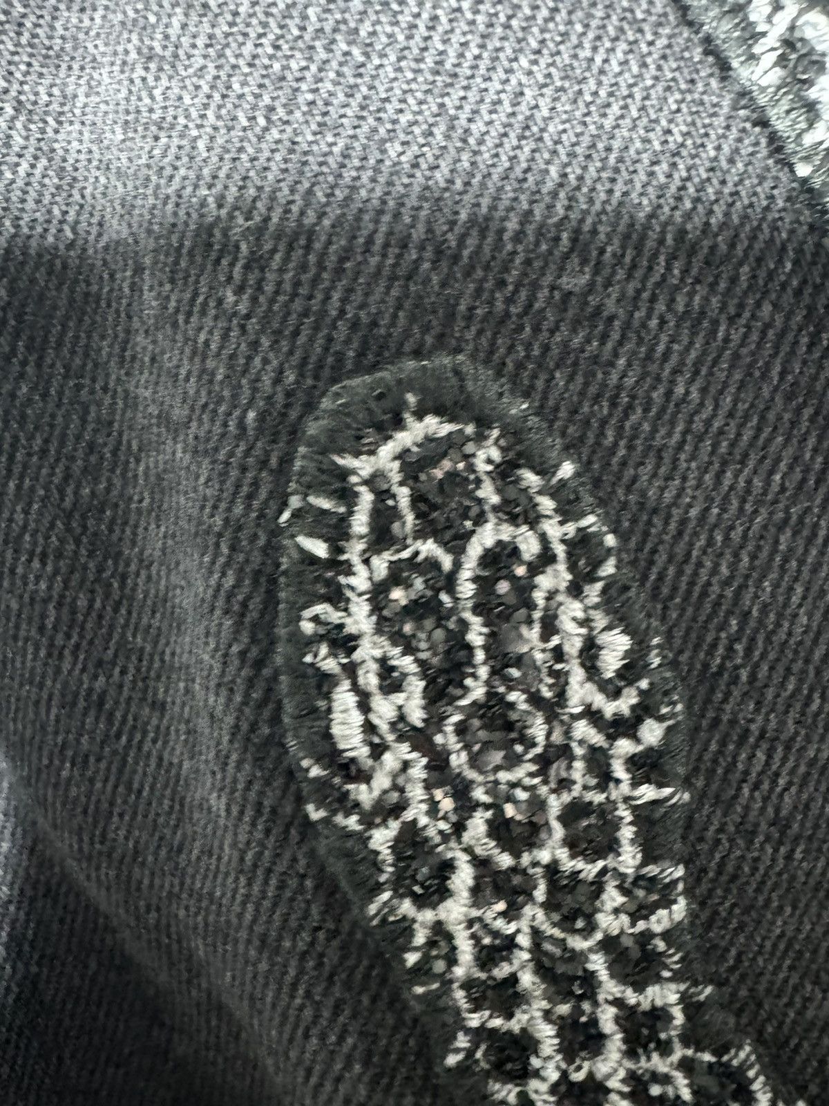 Amiri EUC Amiri Crystal Snake Denim Jacket Size US XL / EU 56 / 4 - 14 Thumbnail