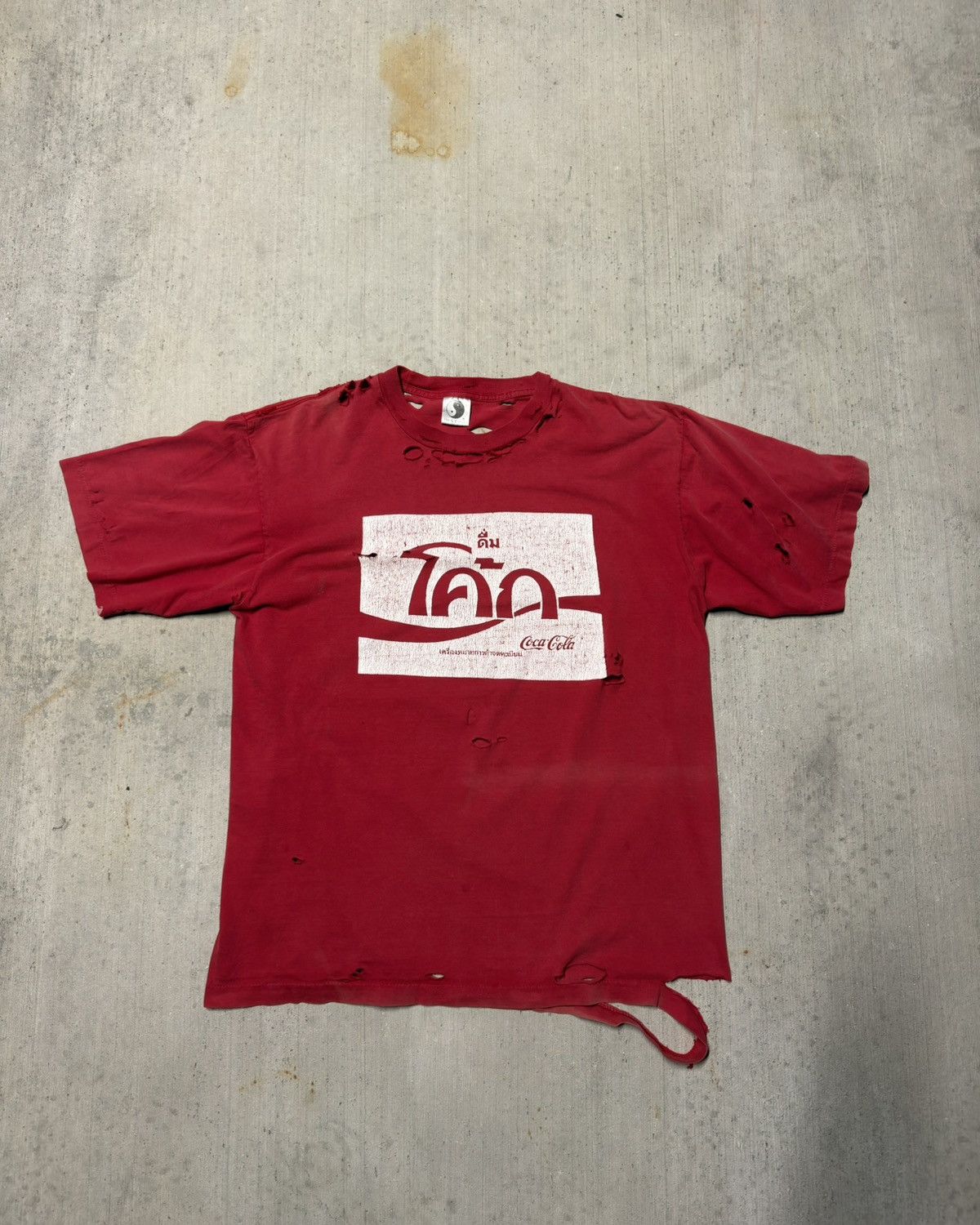 1990’s distressed and faded coke tee