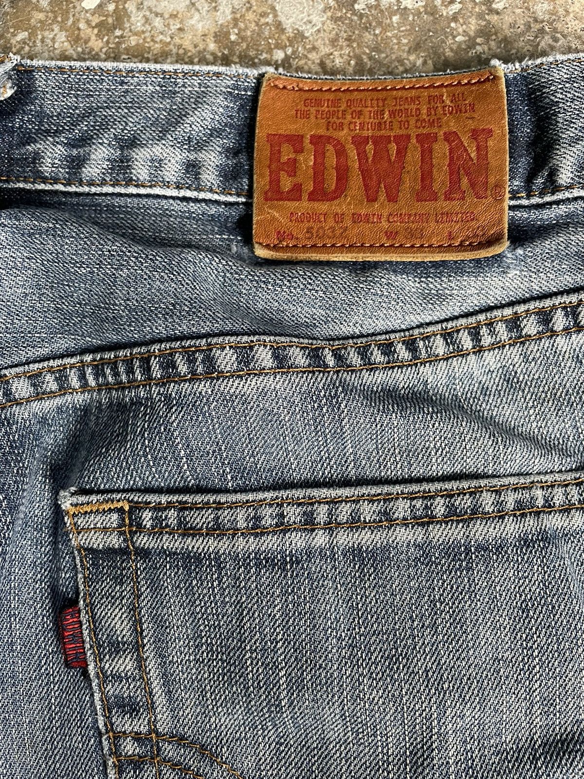 Edwin Vintage Edwin Faded Denim Jeans Baggy Pants Distressed Size US 32 / EU 48 - 5 Thumbnail