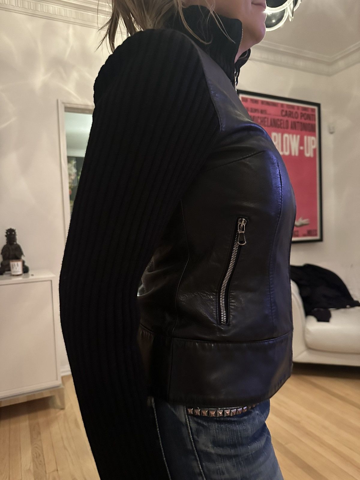 Dolce & Gabbana DOLCE & GABBANA – Vintage Wool & Leather Bomber Jacket Size S / US 4 / IT 40 - 2 Thumbnail